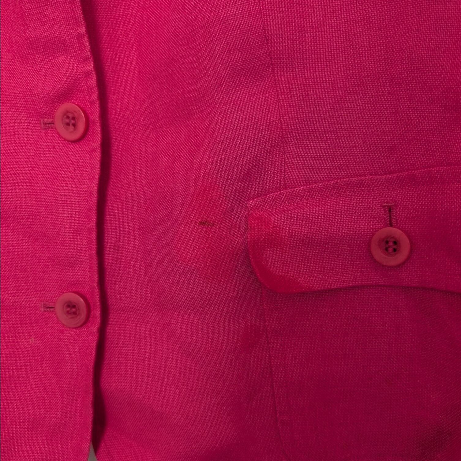Talbots Talbots Irish Linen Blazer Womens Petite Size 14 Pink Size XL / US 12-14 / IT 48-50 - 3 Thumbnail