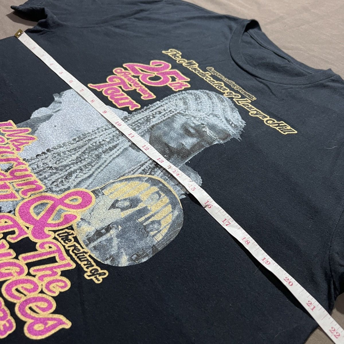 Rap Tees 2023 Lauryn Hill 25th Anniversary Tour Fugees Promo Tee L Size US L / EU 52-54 / 3 - 6 Thumbnail