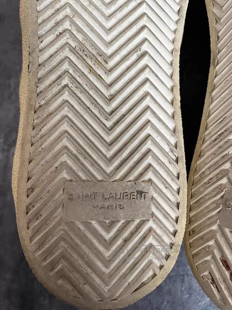 Saint Laurent Paris Saint Laurent Paris Black Warrior Star Low-top Sneakers Size US 5.5 / EU 38 - 8 Thumbnail