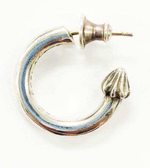 Chrome Hearts CHROME HEARTS Plain Hoop Earrings Silver 925 | Grailed