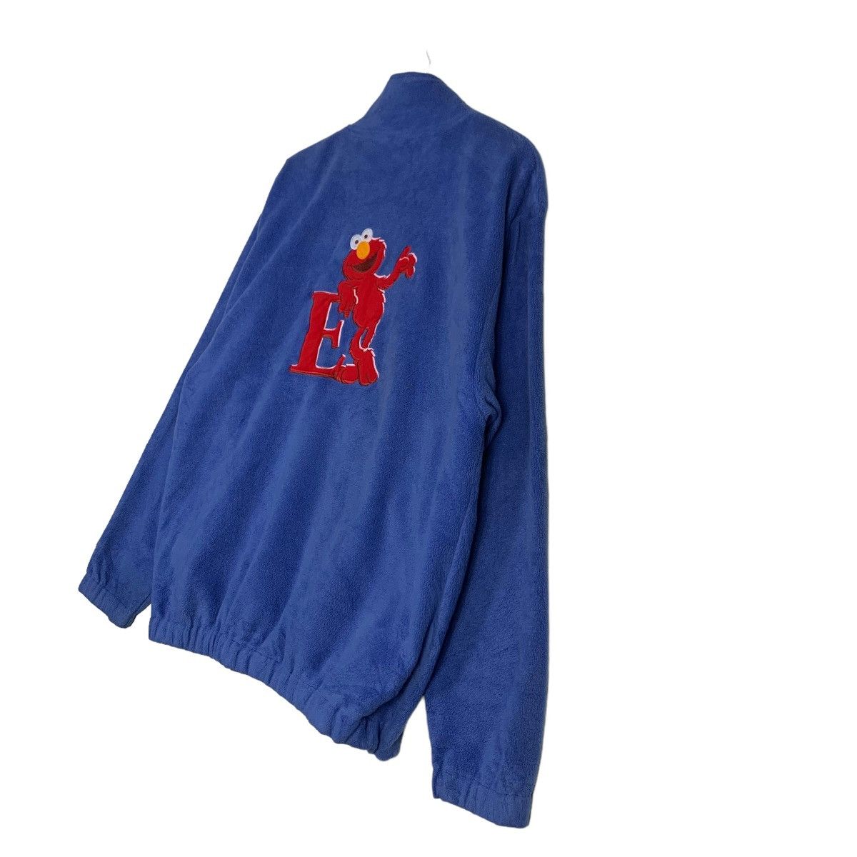 Japanese Brand SESAME STREET ELMO EMBROIDERY LOGO FLEECE JACKET #0120-C7 Size US L / EU 52-54 / 3 - 2 Thumbnail