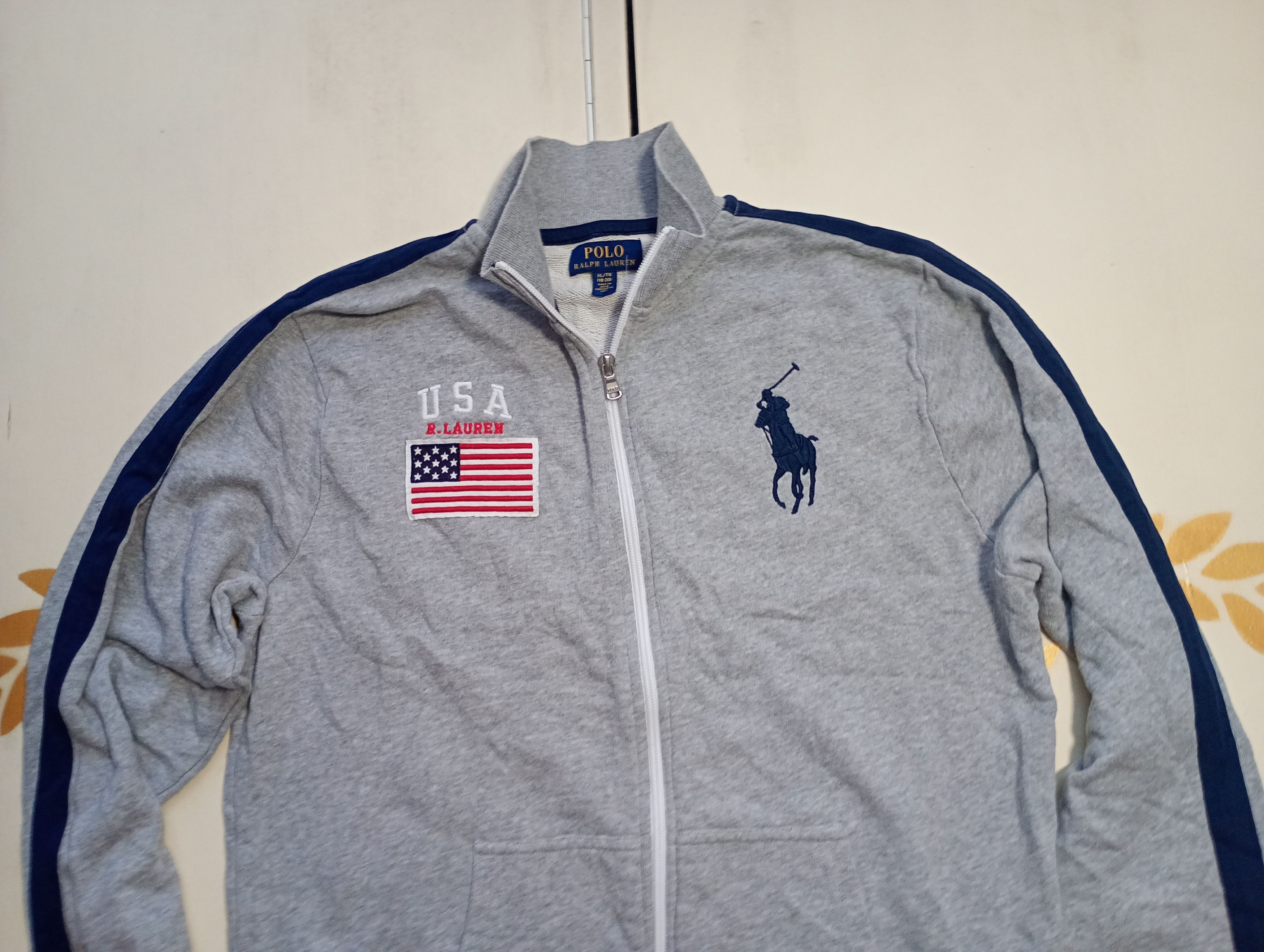 Polo Ralph Lauren × Ralph Lauren Polo Ralph Lauren USA Flag Track Top Jacket size XL18-20 Size US M / EU 48-50 / 2 - 4 Thumbnail