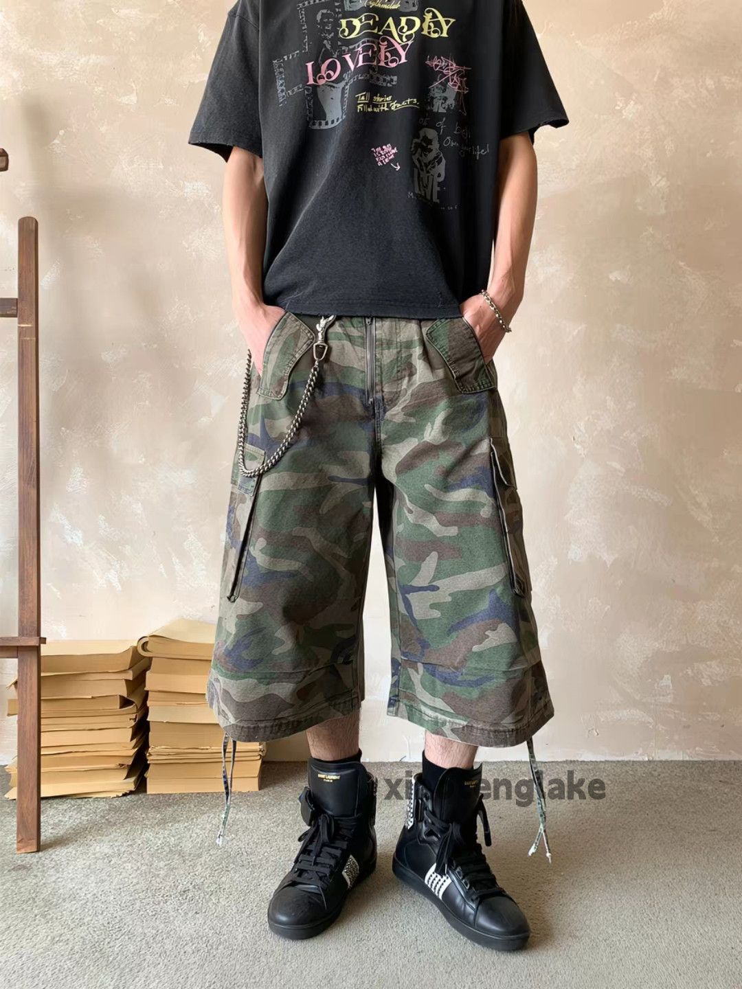 Vintage zx Balenciaga rickowens style Military outdoor cargo shorts Size US 30 / EU 46 - 4 Thumbnail