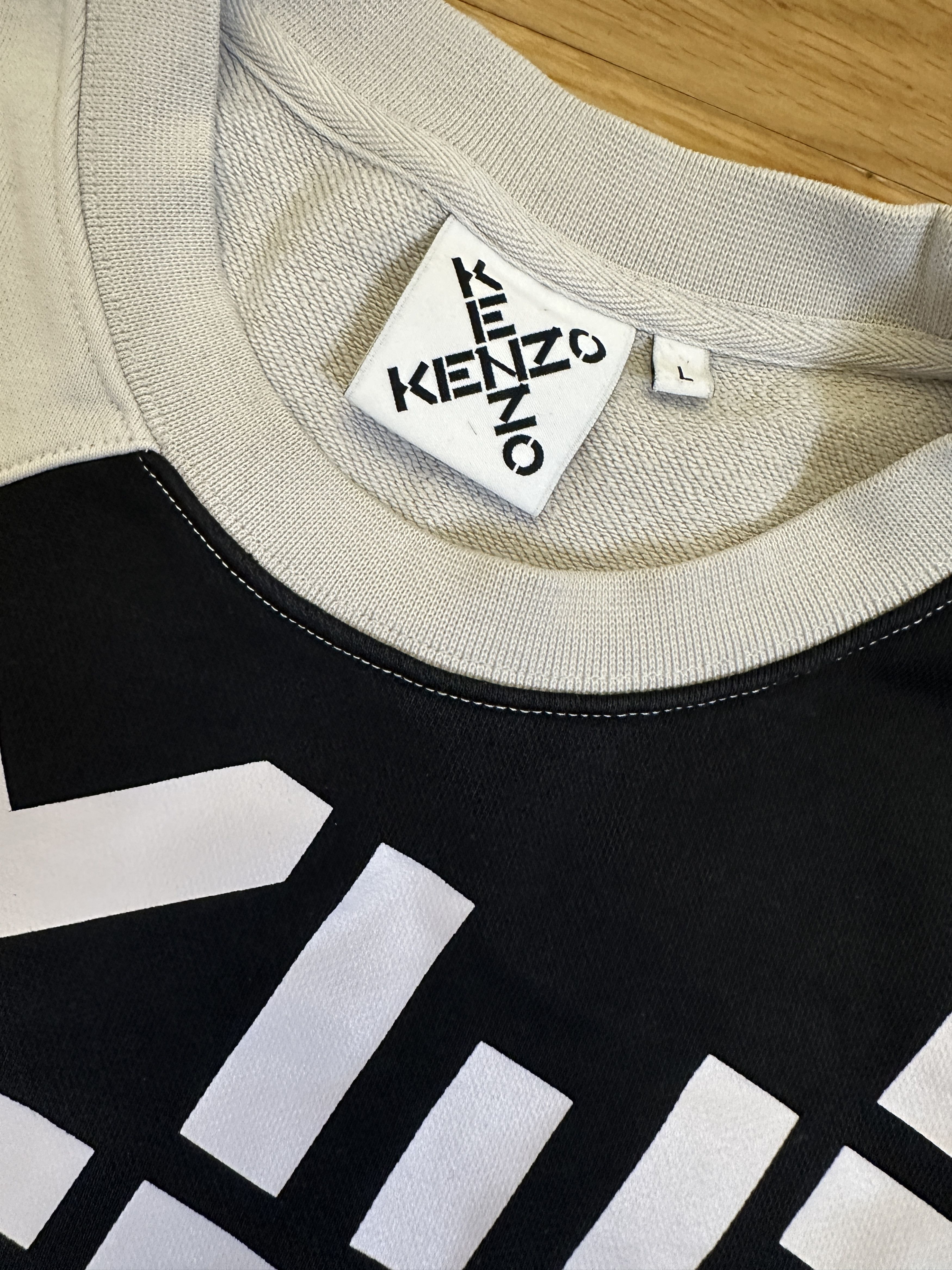 Kenzo Kenzo Paris Diagonal Logo Crewneck Sweater - Size L Size US L / EU 52-54 / 3 - 3 Thumbnail