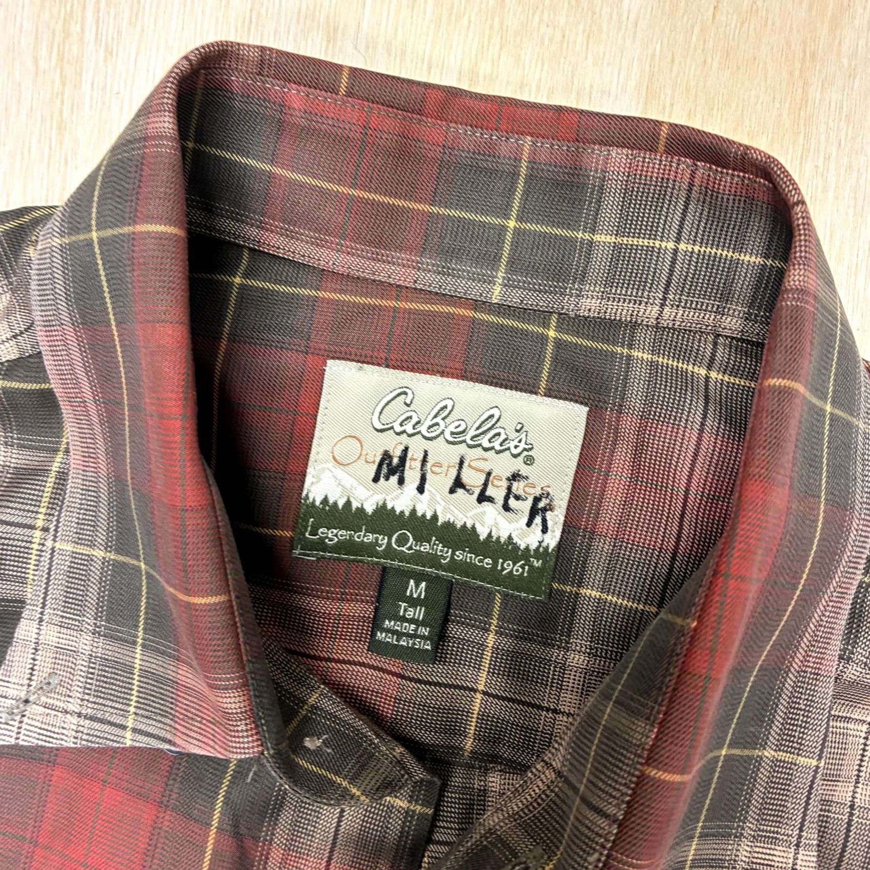 Vintage Cabela'S Shirt Mens MT Big Tall Red Plaid Long Sleeve Button Casual Fall Size US M / EU 48-50 / 2 - 3 Thumbnail