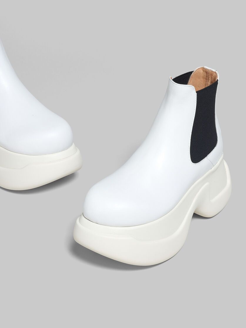 Marni o1w1db10125 Chelsea Boots in White Size US 7 / IT 37 - 4 Thumbnail