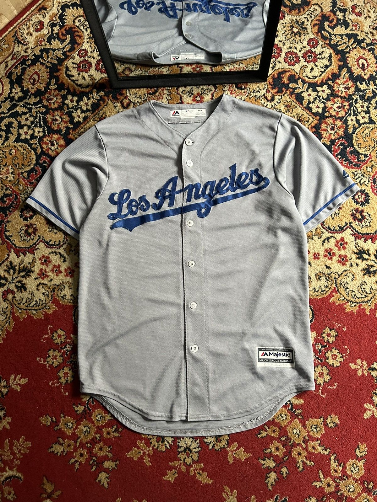Majestic × Vintage Majestic los angeles baseball softball shirts jersey Size US M / EU 48-50 / 2 - 1 Thumbnail