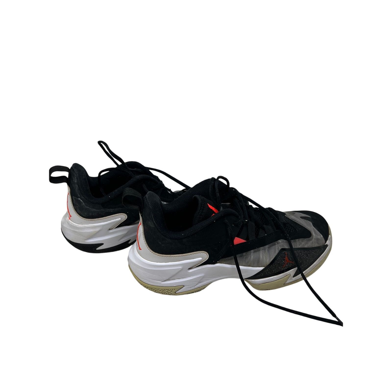 Nike Jordan One Take 3 Black White Bright Crimson Shoes Mens 8.5 Size US 8.5 / EU 41-42 - 3 Thumbnail