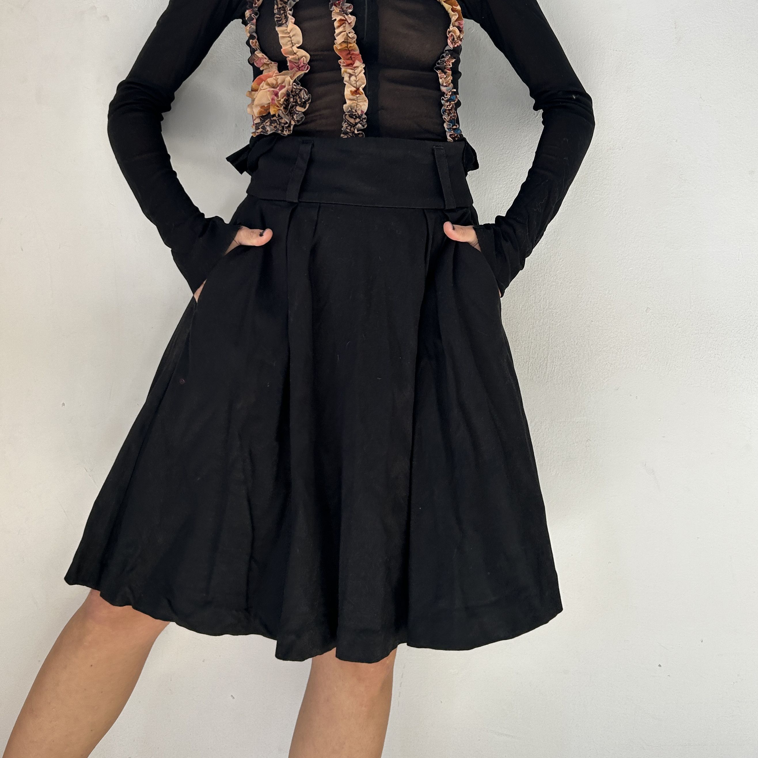 Miss Sixty Miss Sixty y2k black skater skirt Size 28" / US 6 / IT 42 - 1 Thumbnail