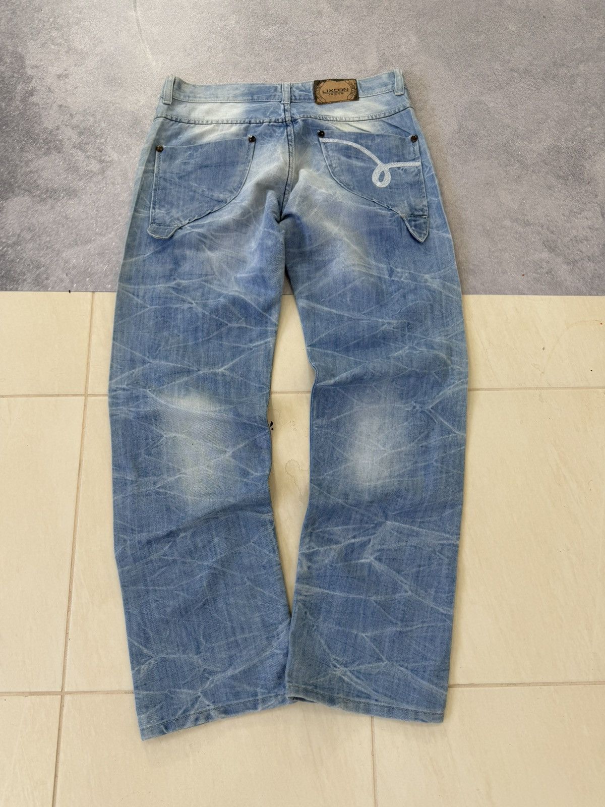 Hedi Slimane 00s Diesel Hedi Slimane Dior Style Washed Denim Jeans Size US 30 / EU 46 - 8 Thumbnail