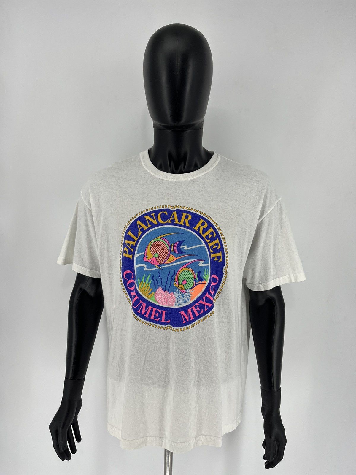 Other Vintage Cozumel Mexico Shirt 2XL White Palancar Reef Fish Size US XL / EU 56 / 4 - 2 Thumbnail