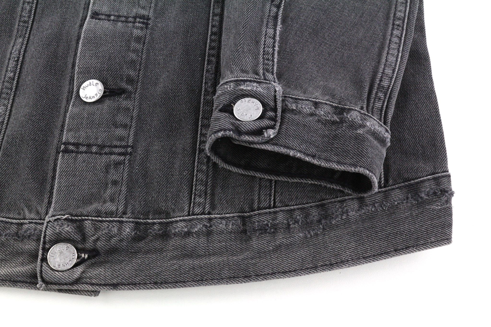 Nudie Jeans BILLY S Shimmering Shist Washed Ripped Grey Jacket 82437 Size US S / EU 44-46 / 1 - 5 Thumbnail