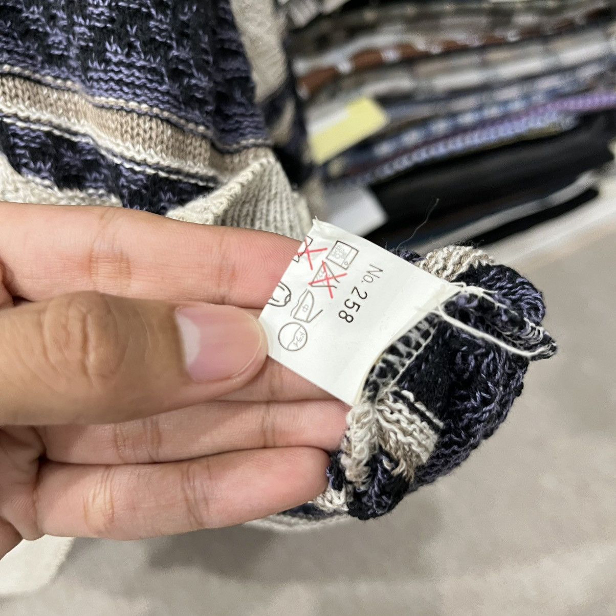 Homespun Knitwear Gard robie brown stripes knit sweater Size US L / EU 52-54 / 3 - 7 Thumbnail