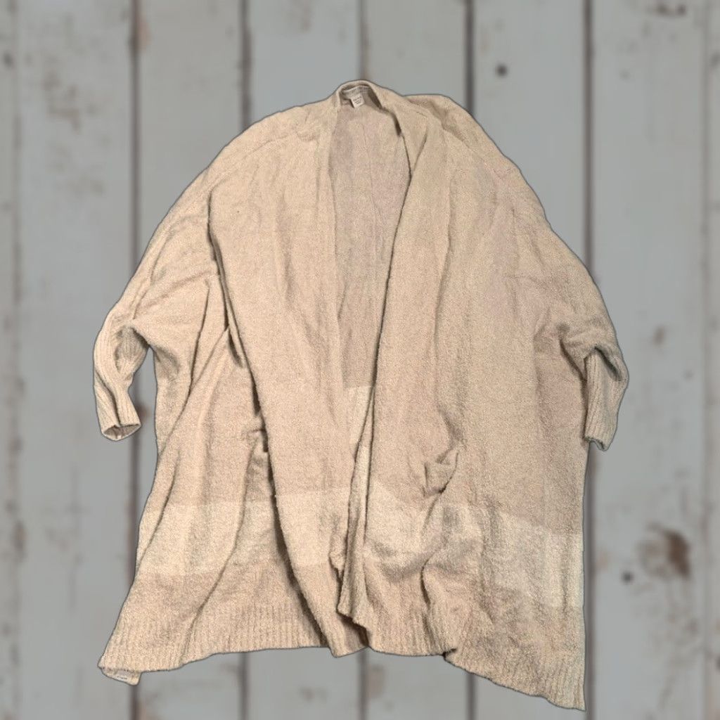 Vintage Barefoot Dreams Cardigan Women One Size Beige Cozychic Lite Size ONE SIZE - 1 Thumbnail