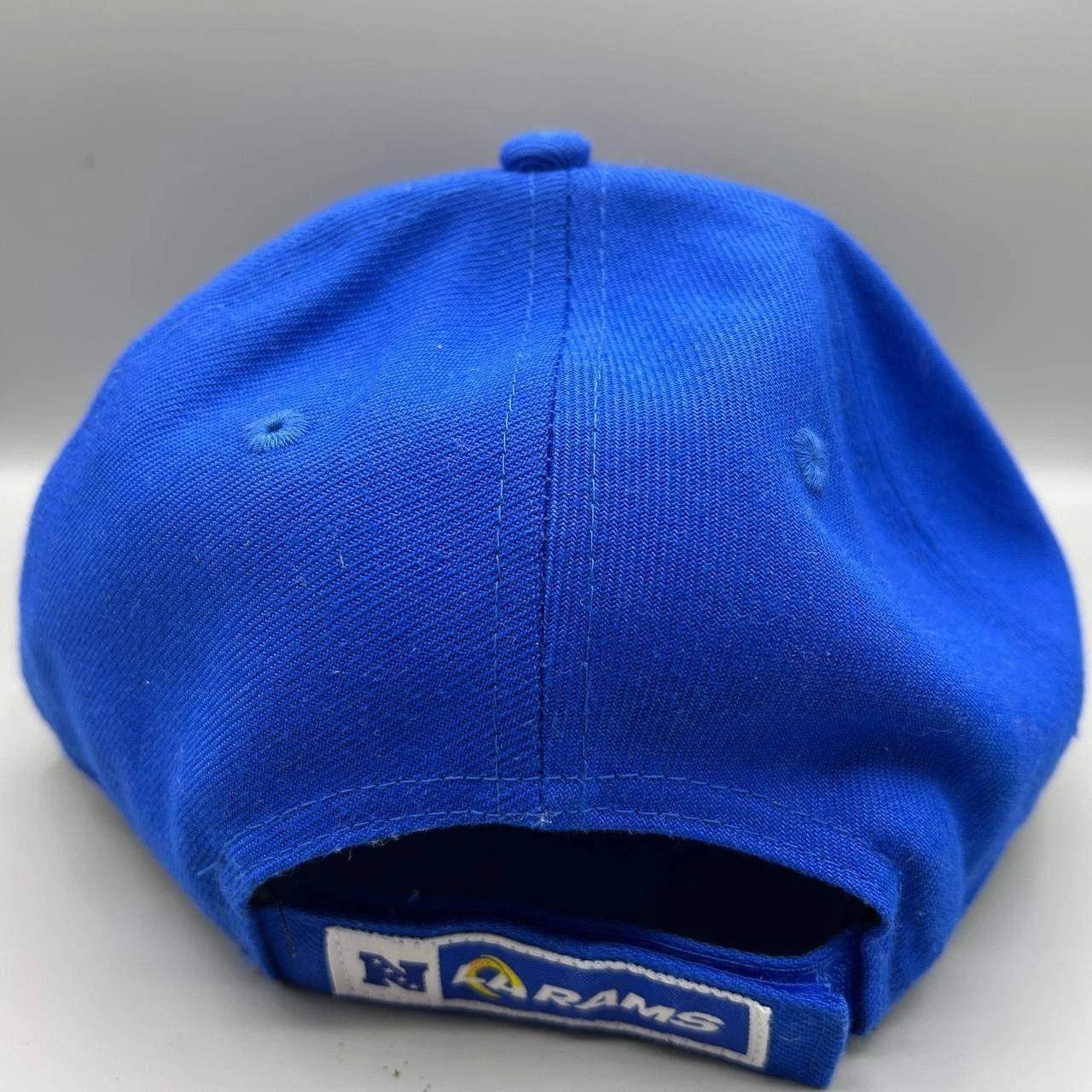 New Era Los Angeles LA Rams Hat Men Blue Embroidered Strap Back Cap Size ONE SIZE - 6 Thumbnail