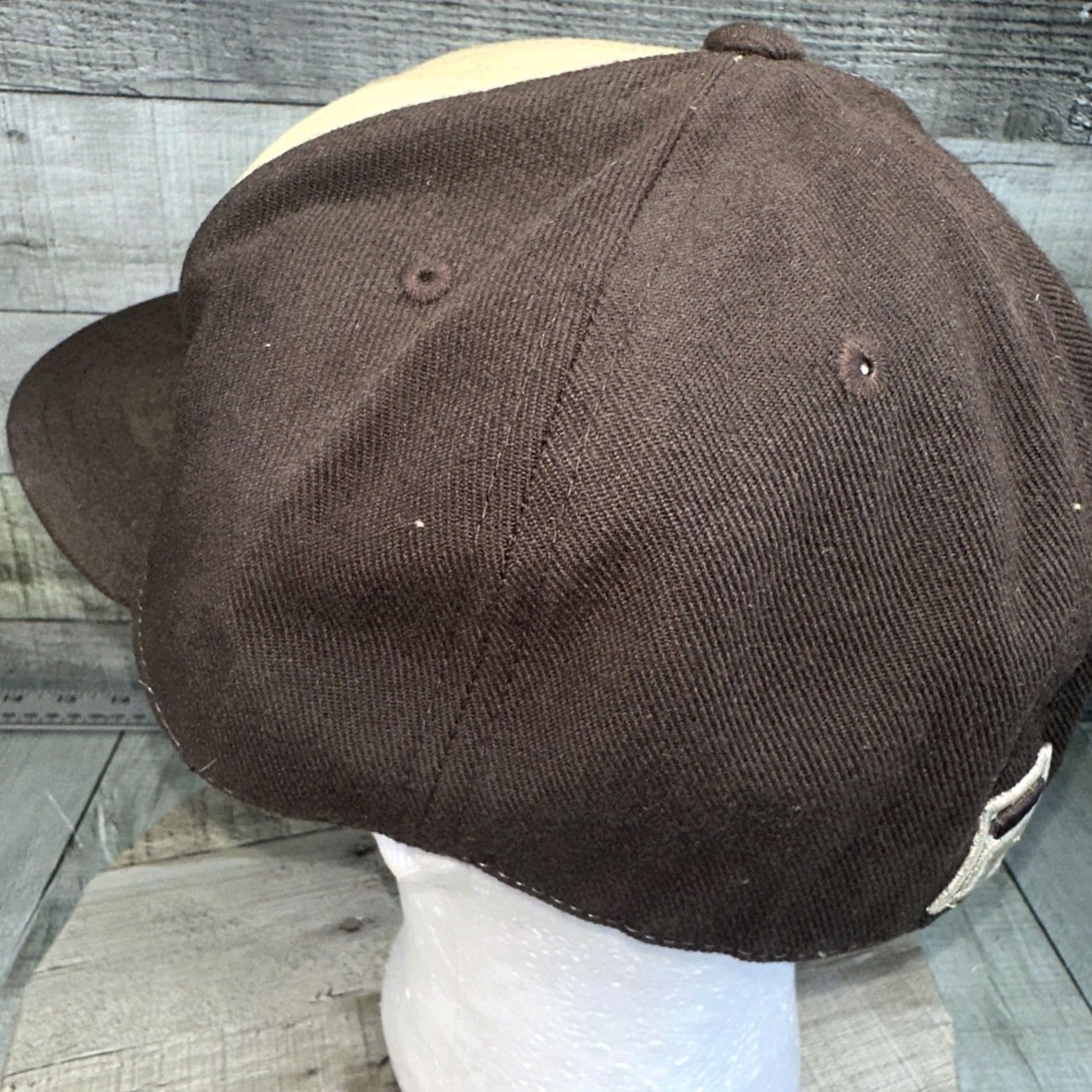 American Needle VINTAGE Fila Hat Baseball Cap 7 1/2 Brown Tan American Needle Logo 90s Y2K Mens Men Size ONE SIZE - 7 Thumbnail