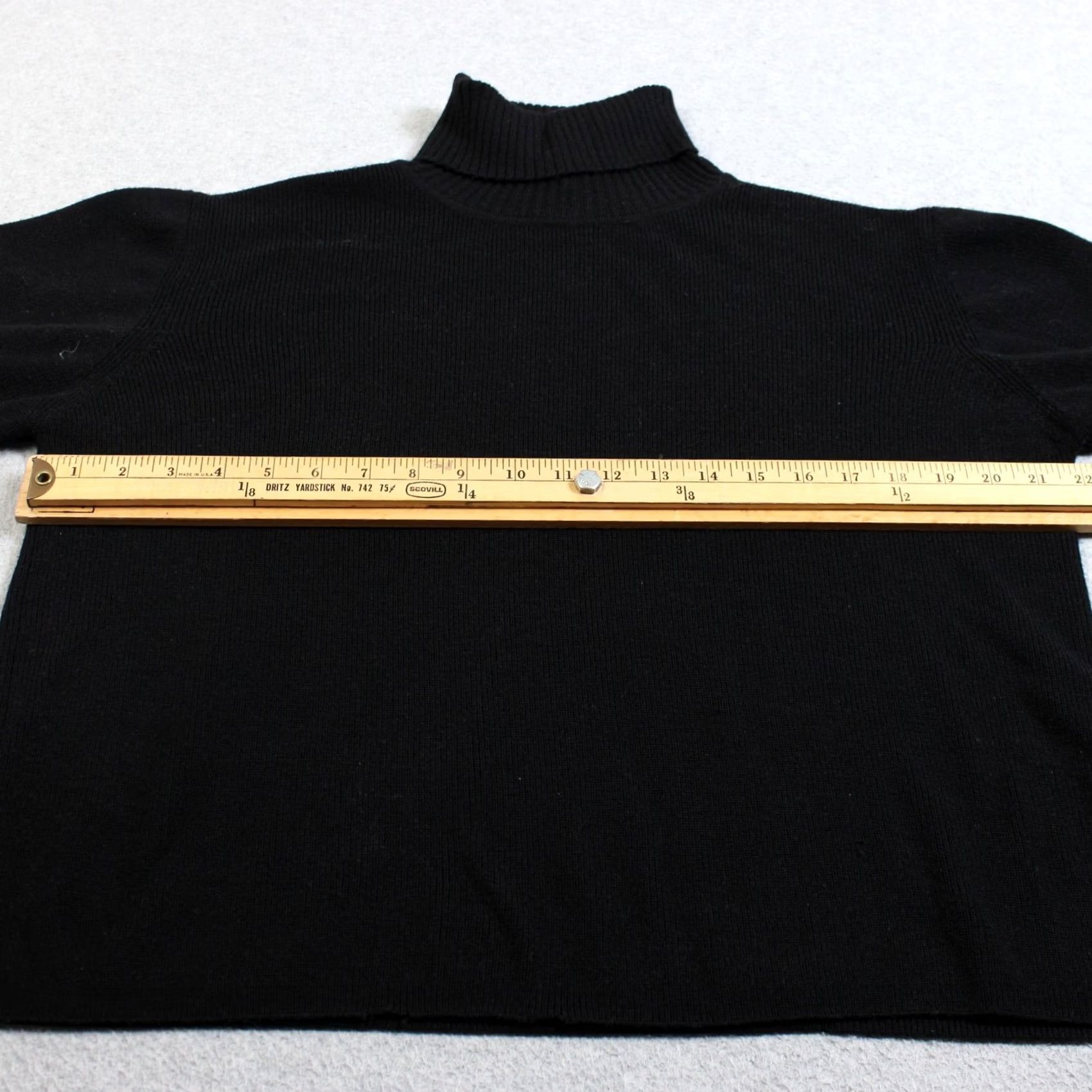 Armani VINTAGE Armani Collezioni Wool Sweater Women Large Black Heritage Quiet Luxury Size L / US 10 / IT 46 - 4 Thumbnail