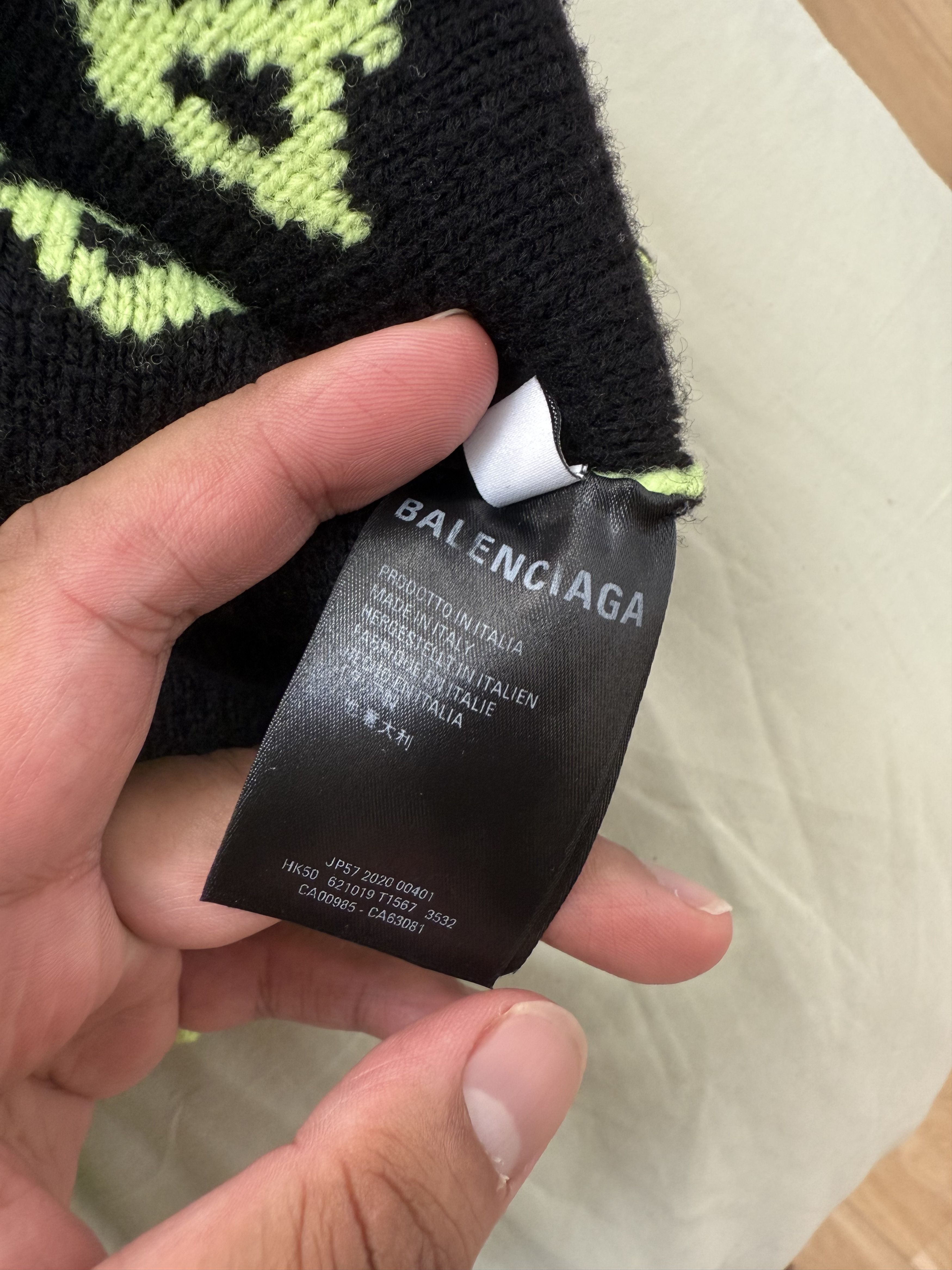 Balenciaga Logo Intarsia Sweater Size L / US 10 / IT 46 - 5 Thumbnail