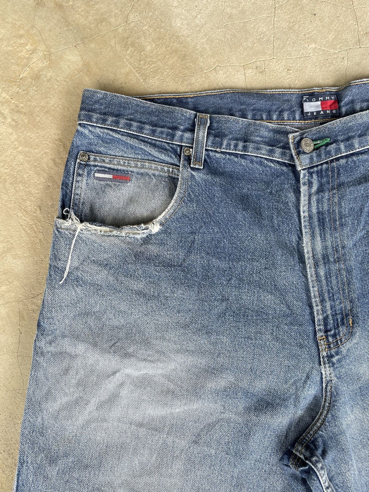 JNCO TOMMY HILLFIGER BAGGY HIP HOP SKATE BIG FLAG CARPENTER JEANS Size US 40 / EU 56 - 6 Thumbnail