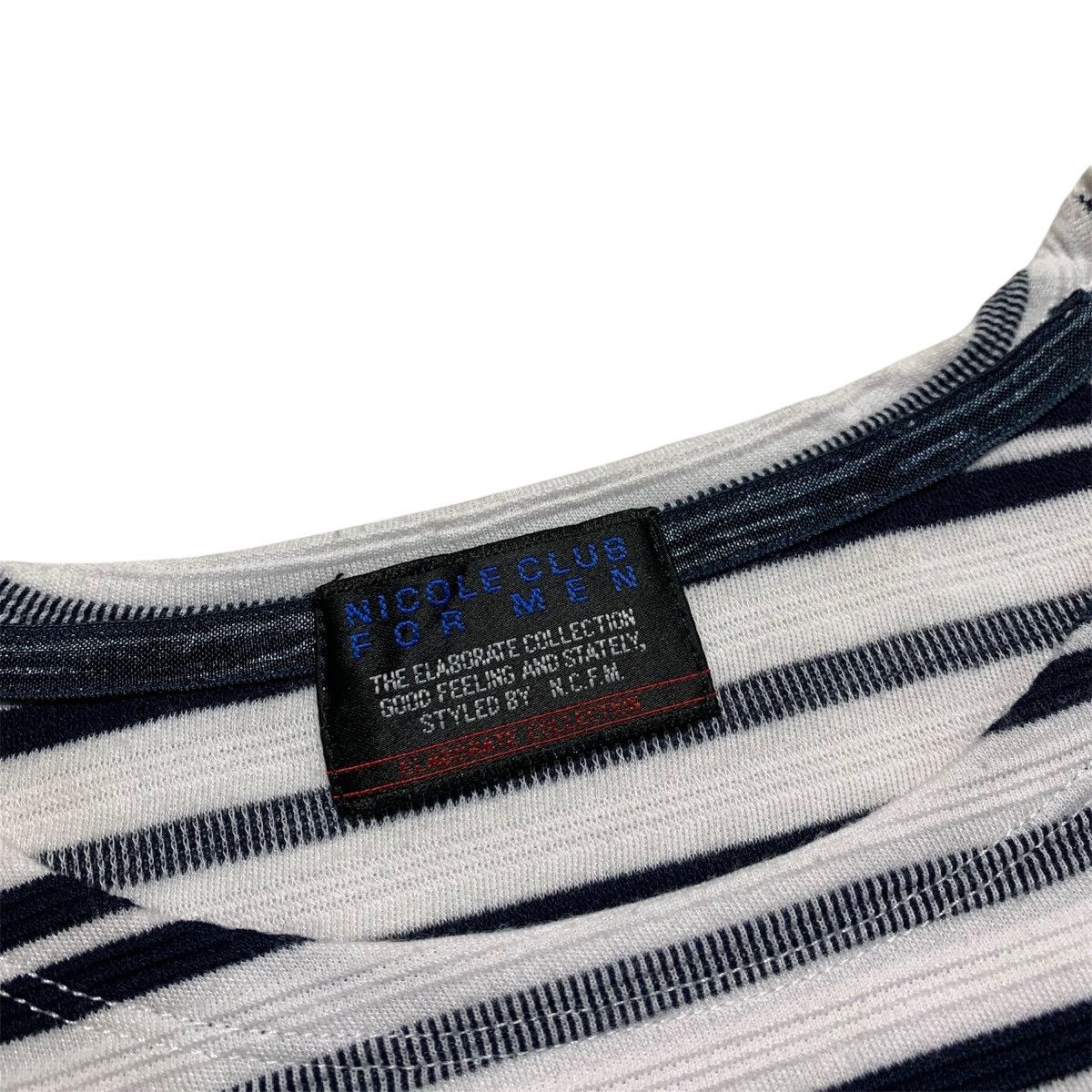 Japanese Brand Nicole Club For Men Stripe Short Sleeve Tshirt Size US M / EU 48-50 / 2 - 3 Thumbnail