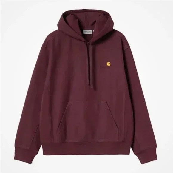 Carhartt Wip Carhartt WIP Hooded American Script Sweatshirt XL (Malbec) Size US XL / EU 56 / 4 - 1 Thumbnail