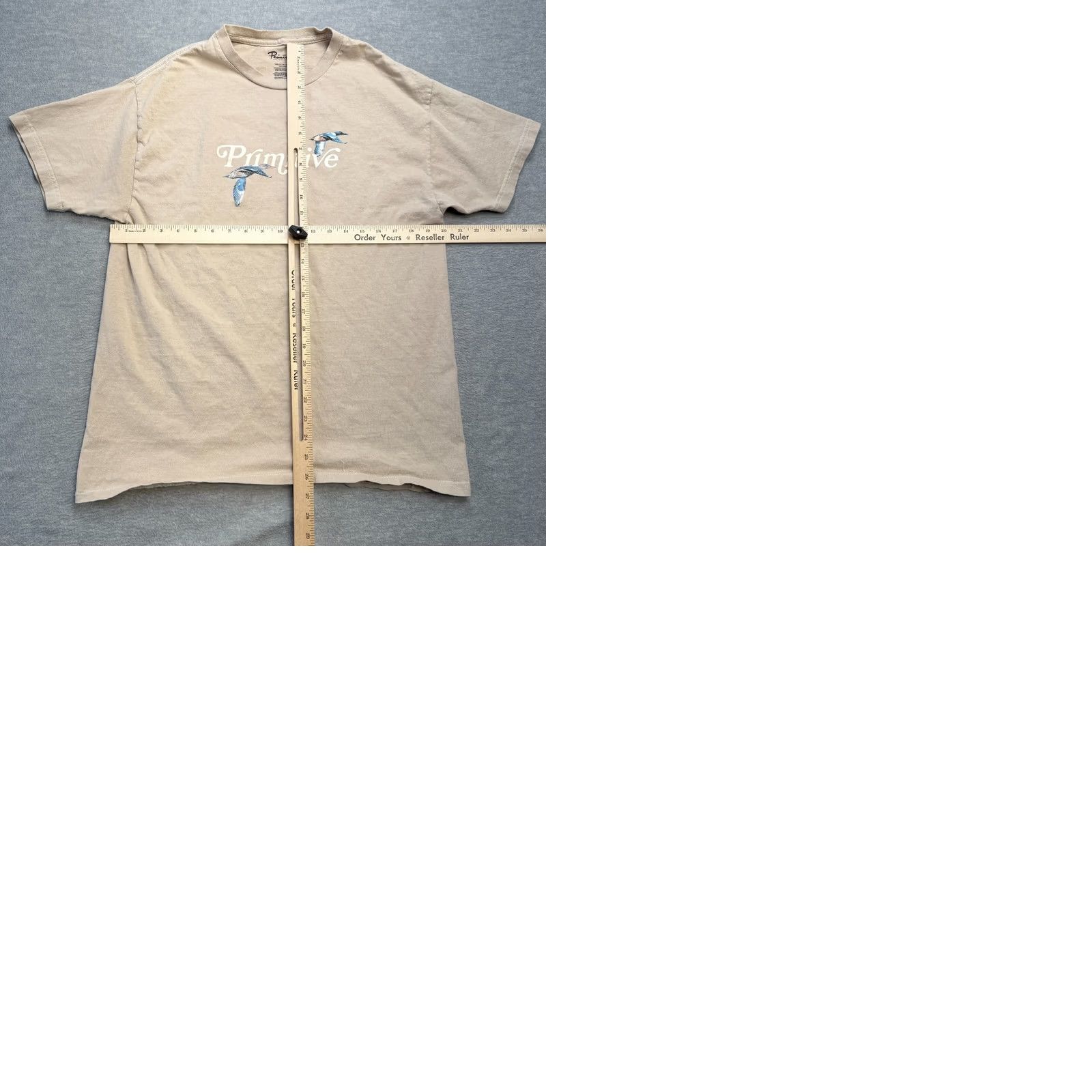 Primitive Primitive Skateboarding Shirt Mens Medium Beige Graphic T-Shirt Ducks Gothic P Size US M / EU 48-50 / 2 - 9 Thumbnail