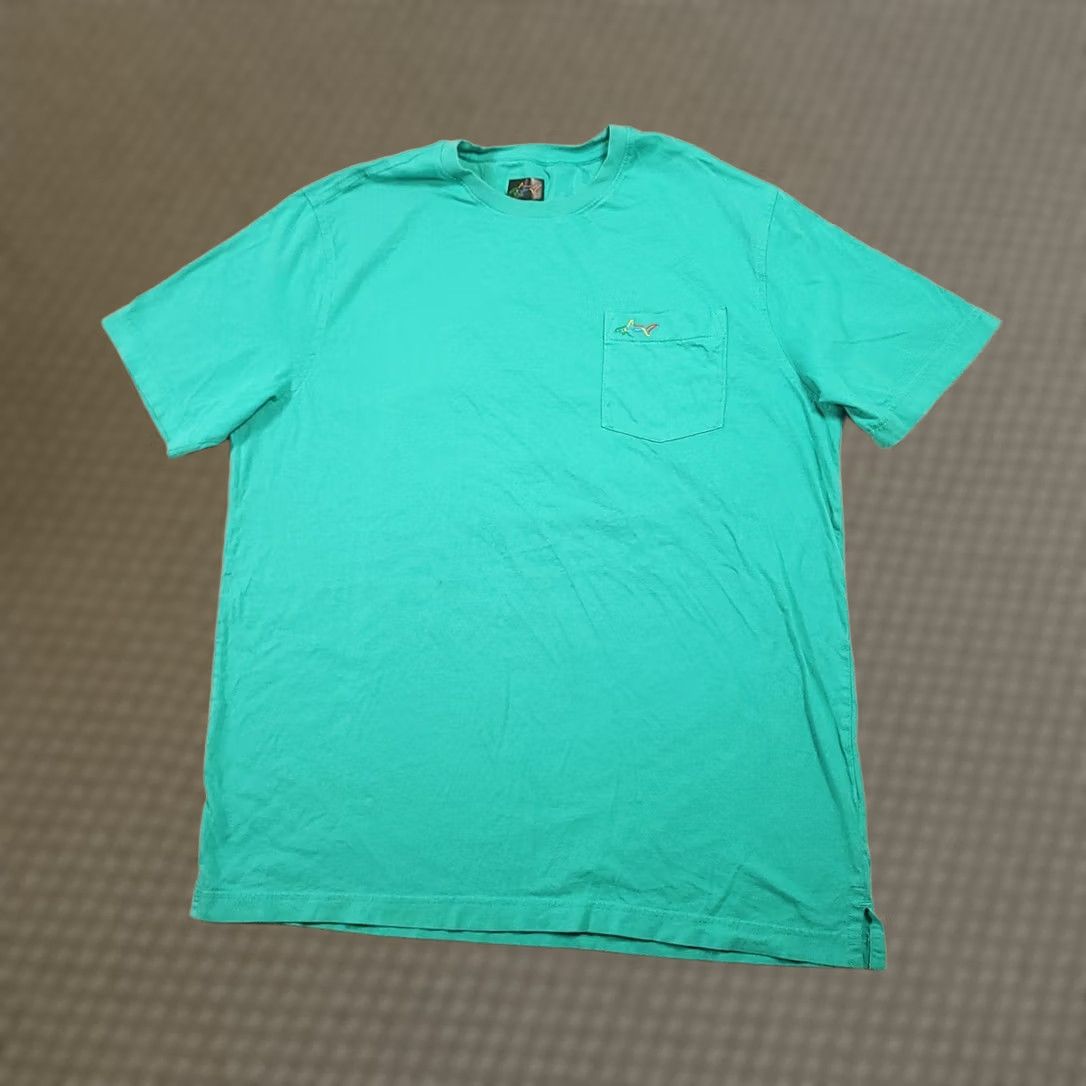 AQUA VINTAGE Greg Norman Pocket Tee Shirt Short Sleeve Sz L Bright Aqua Mens T-Shirt Cotton Pocket Short Sleeve Crew Neck 3XL Size US XXL / EU 58 / 5 - 1 Thumbnail