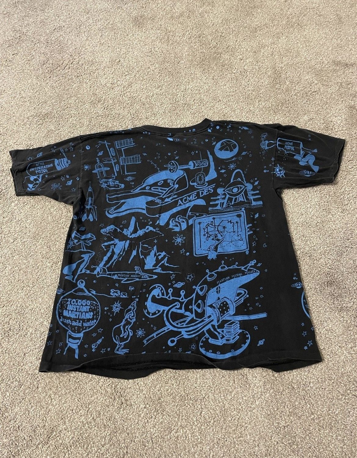 Vintage Vintage 90s Looney Tunes Shirt XL All Over Print Made In USA Size US XL / EU 56 / 4 - 2 Thumbnail