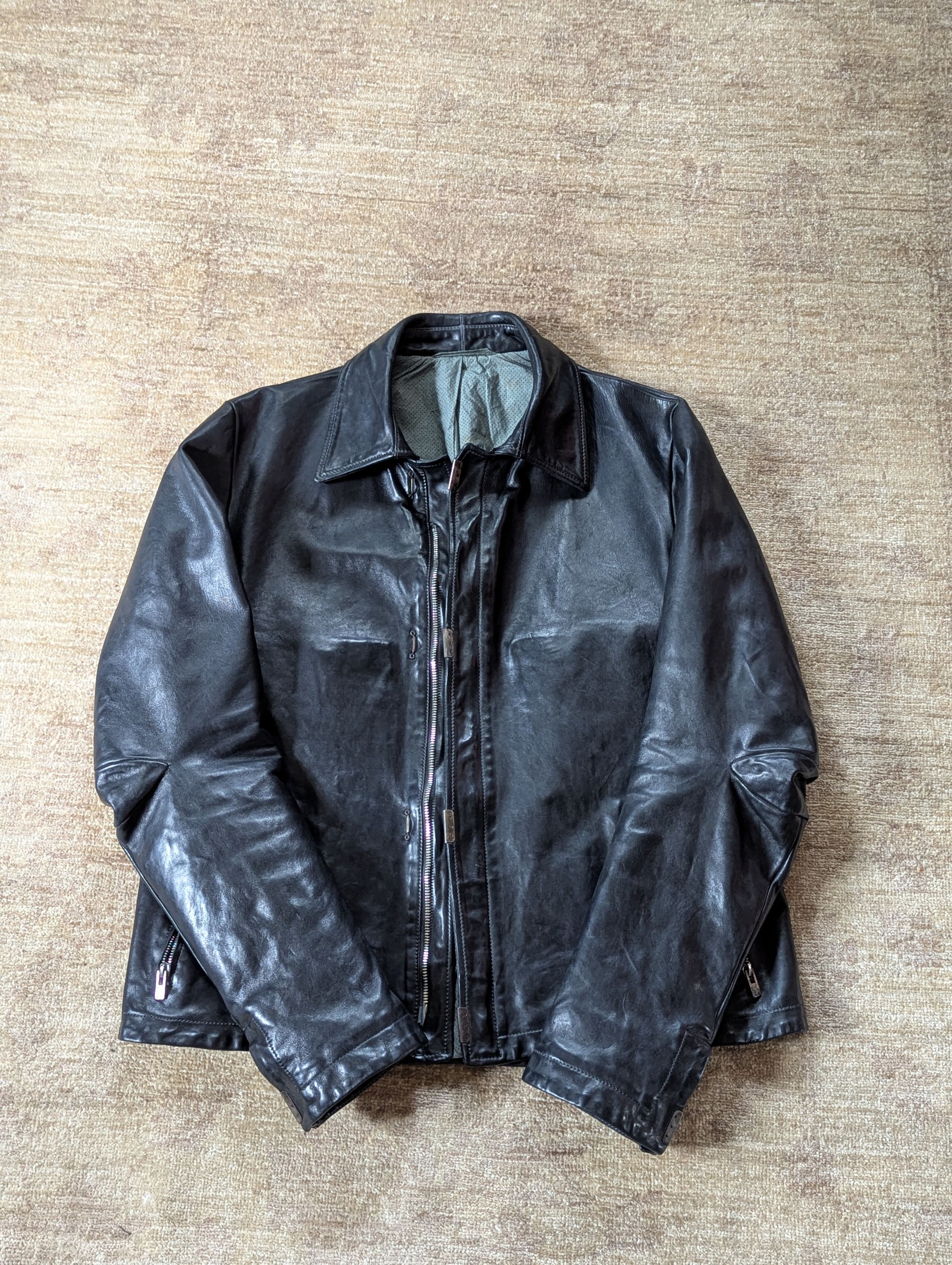 Carol Christian Poell CCP Size 54 Object Dyed Scarstitched Bison