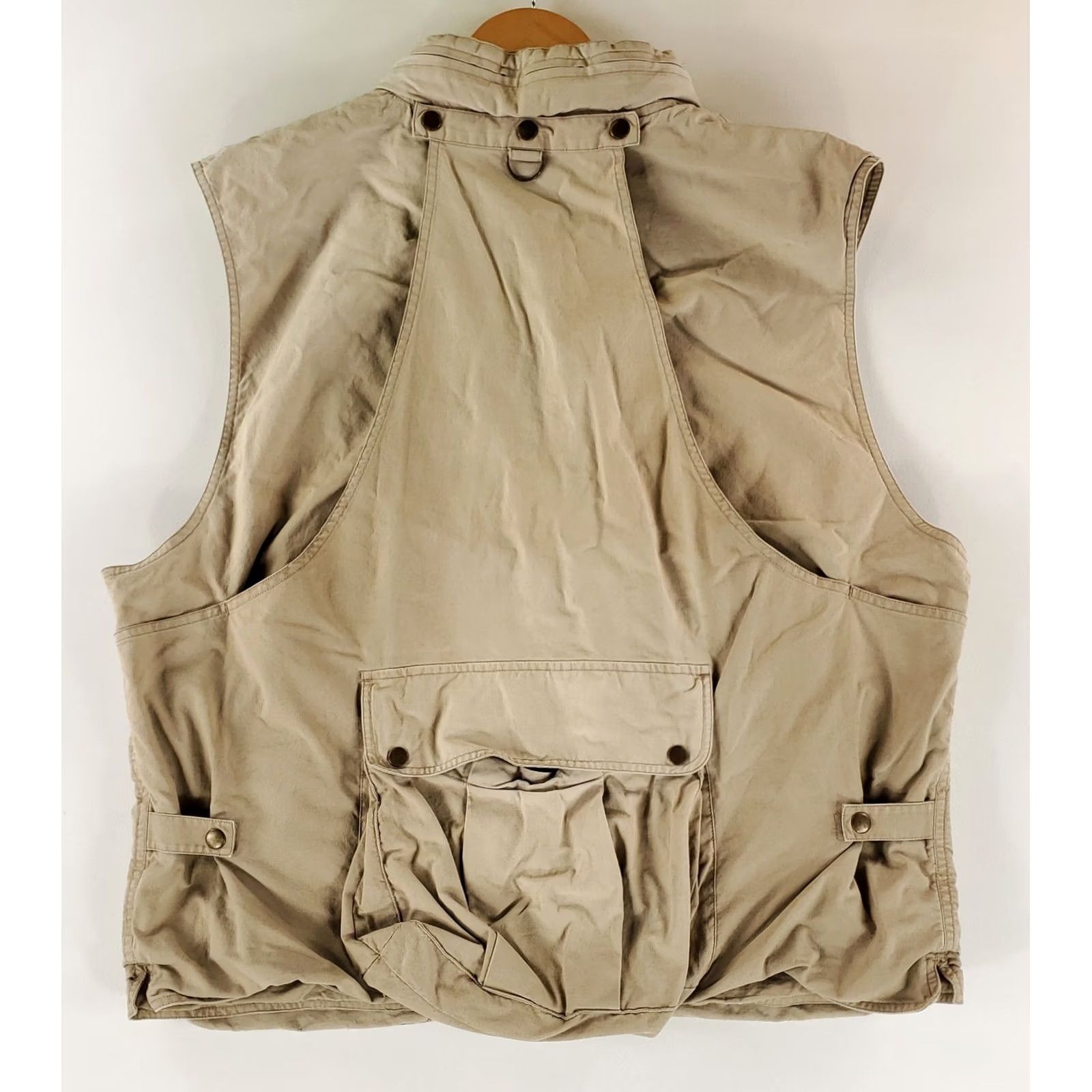 Banana Republic VINTAGE Banana Republic Vest Safari Full Zip Tan Beige Mens XL 90s Safari Beige Size US XL / EU 56 / 4 - 7 Thumbnail