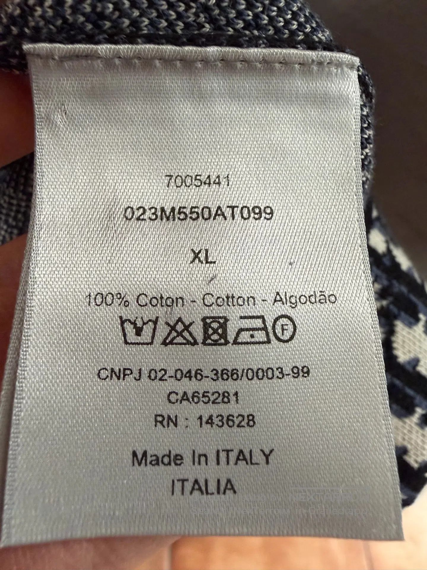 Dior Dior Full Logo Printed Cotton Long Sleeve Shirt Jacket| Size US XL / EU 56 / 4 - 4 Thumbnail