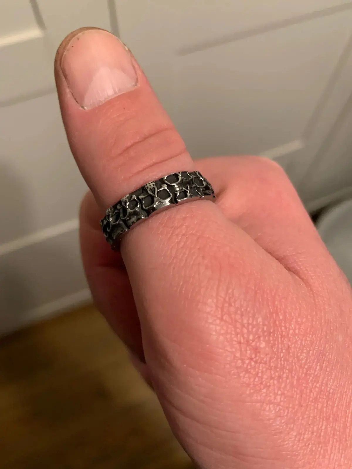 Jewelry Skull Biker Punk Rock Rings Size ONE SIZE - 4 Thumbnail