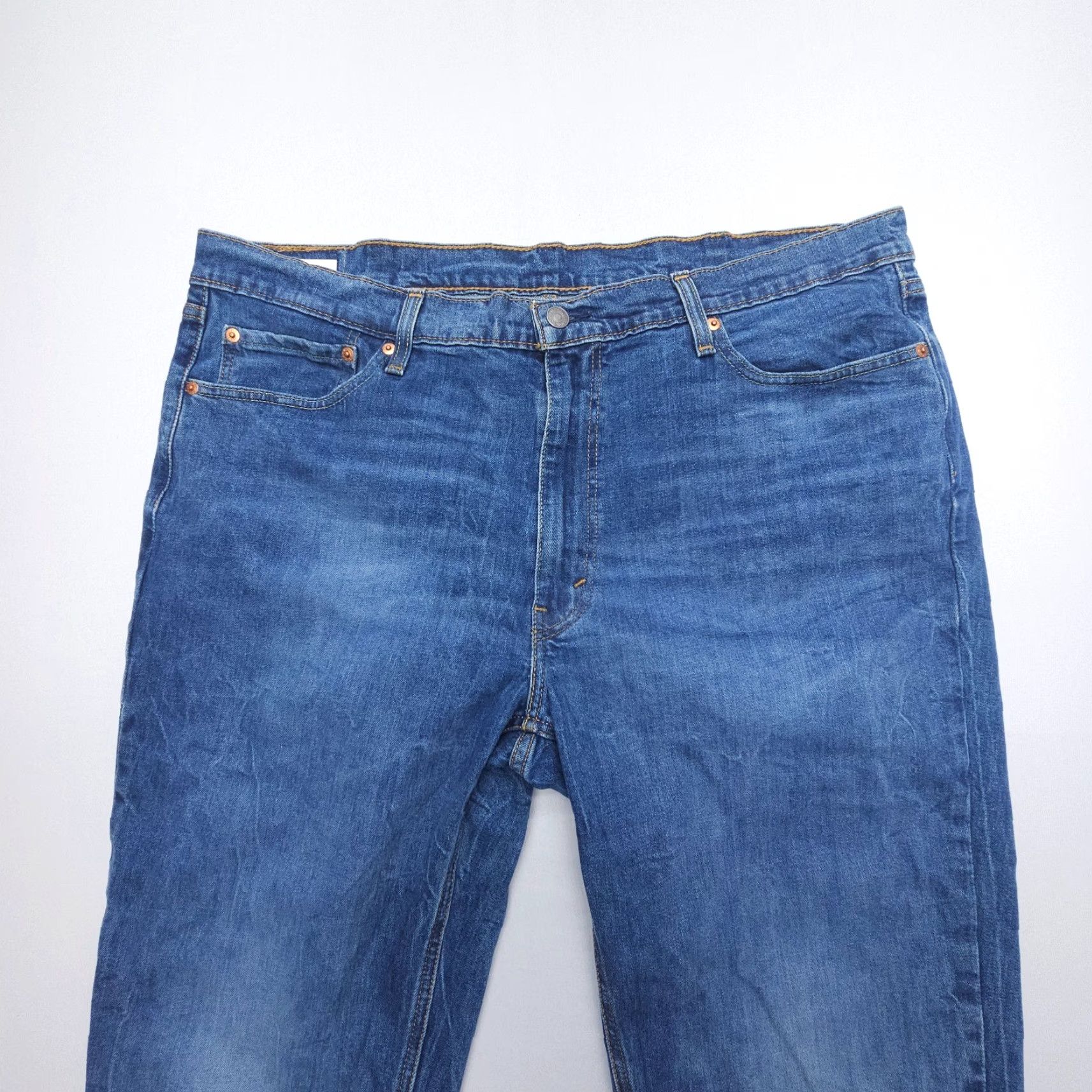 Levi's VINTAGE Levi's 541 Athletic Taper Jeans Mens 40 x 32 Blue Stretch Whiskered Denim Size US 40 / EU 56 - 3 Thumbnail