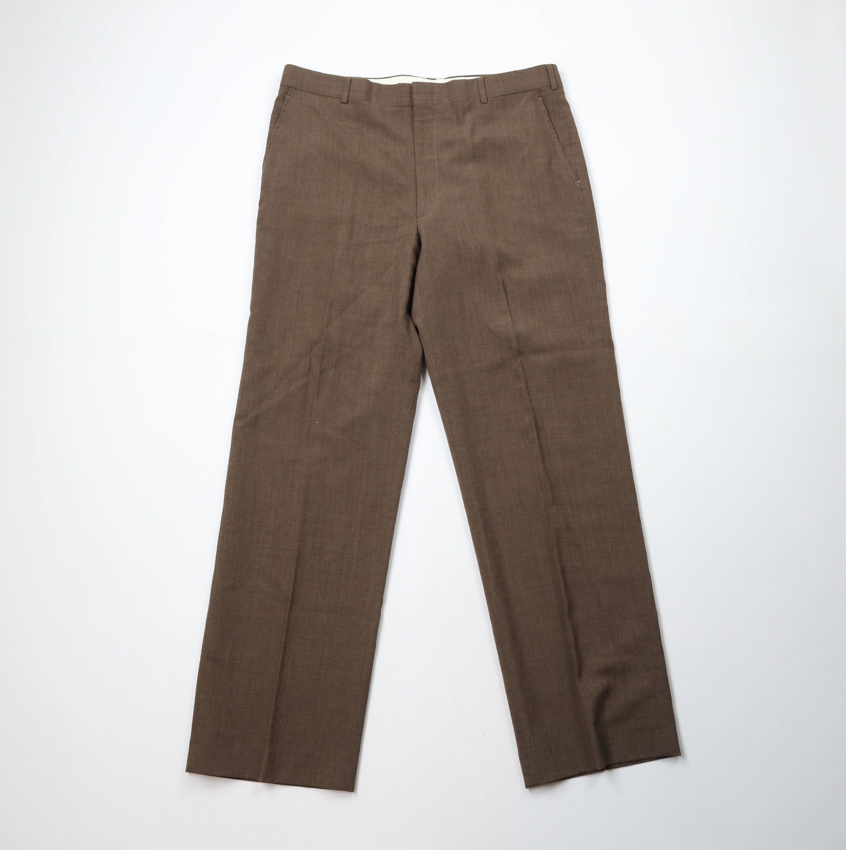 Vintage Vintage 70s Streetwear Flared Wide Leg Chino Pants Brown USA Size US 34 / EU 50 - 1 Thumbnail