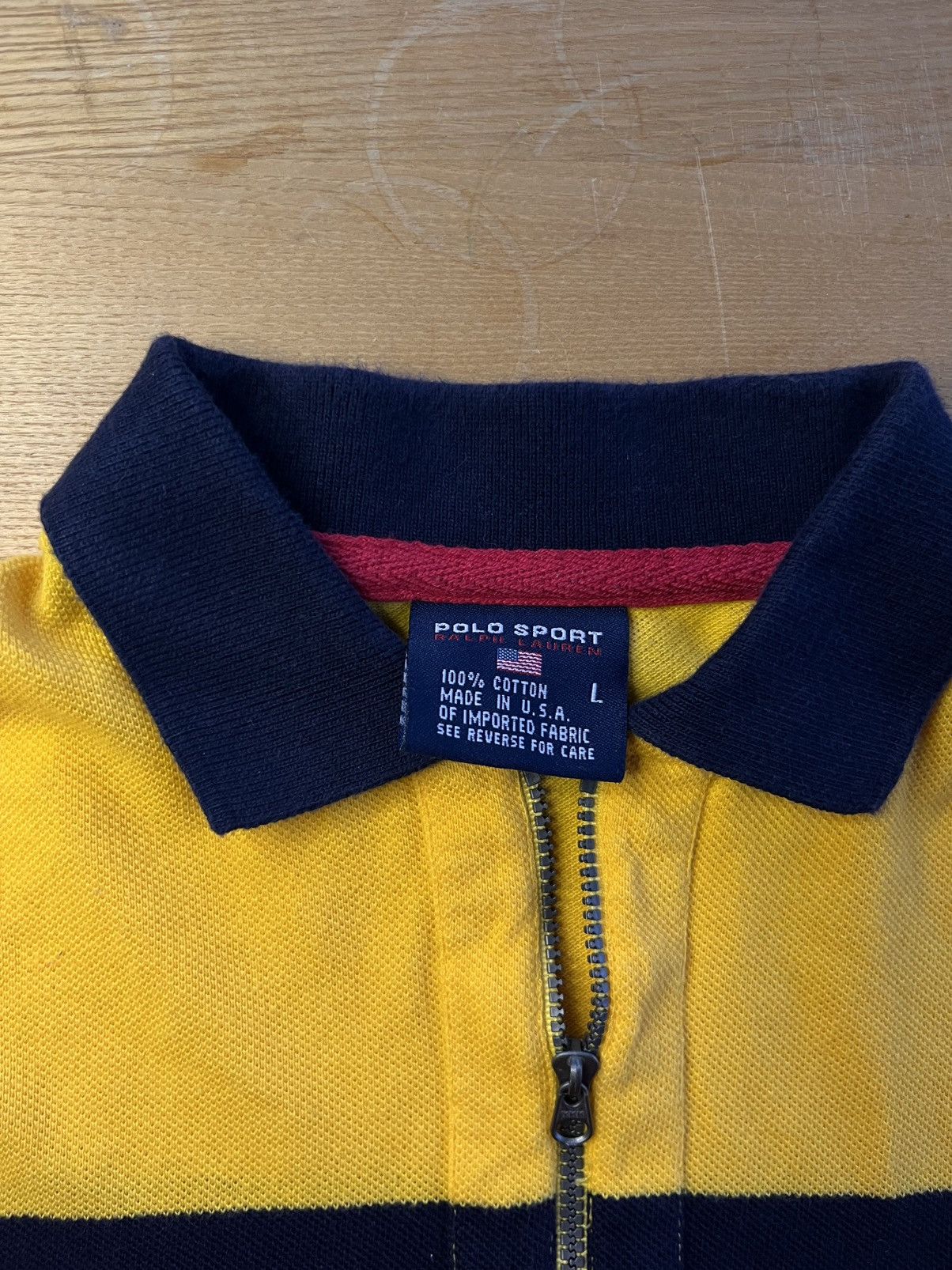 Ralph Lauren 90s Polo Sport - Reflective Zip-Polo Size US L / EU 52-54 / 3 - 4 Thumbnail