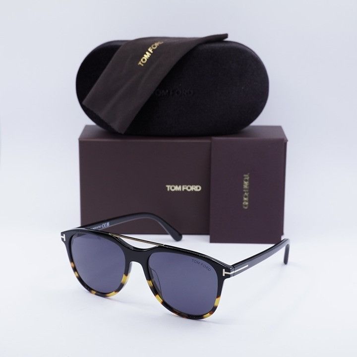 Tom Ford Tom Ford FT1098 05A Damian-02 Sunglasses Black Aviator Frame Size ONE SIZE - 10 Thumbnail