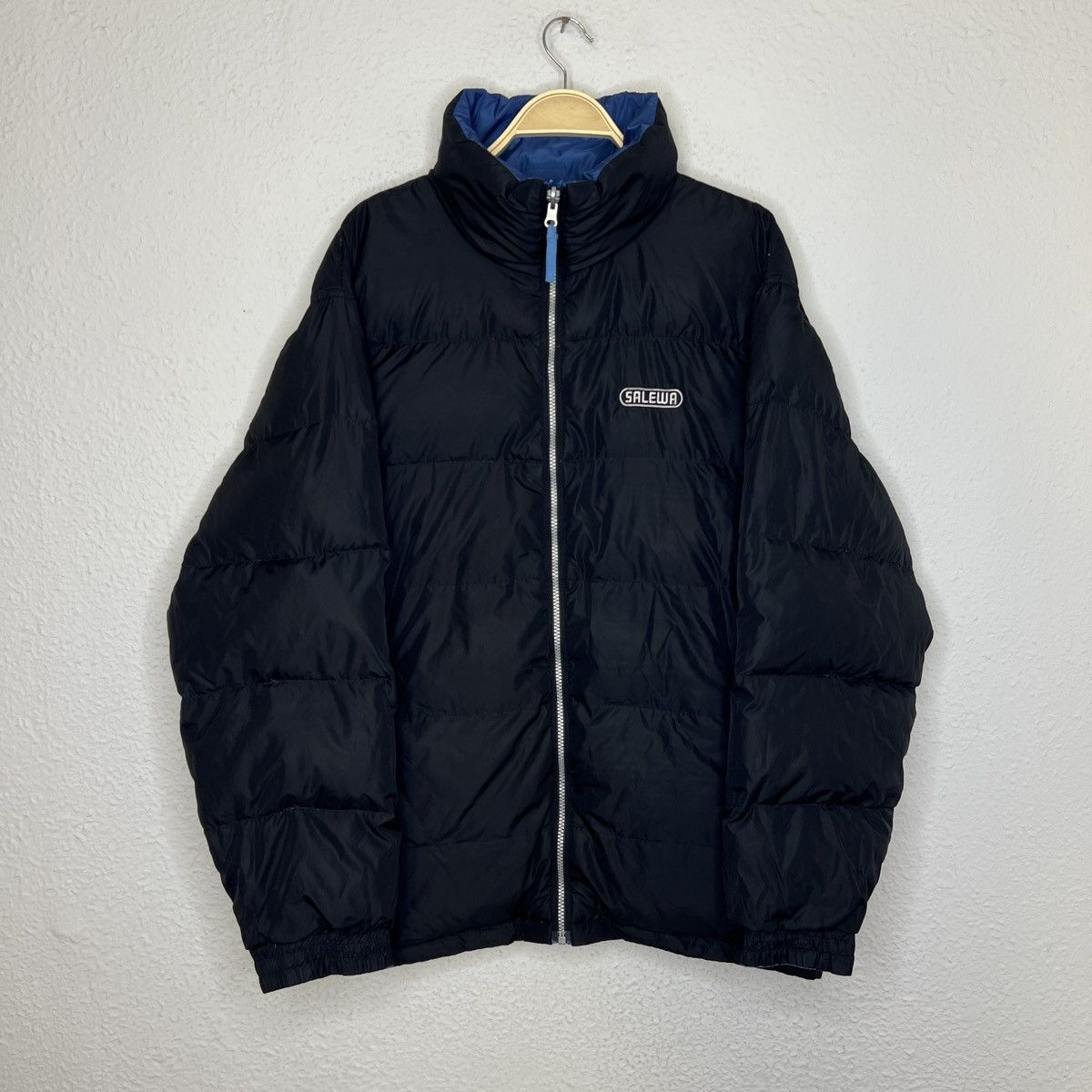 Vintage Vintage Salewa Puffer Goose Down Jacket Winter Mountain Logo Size US XL / EU 56 / 4 - 1 Thumbnail