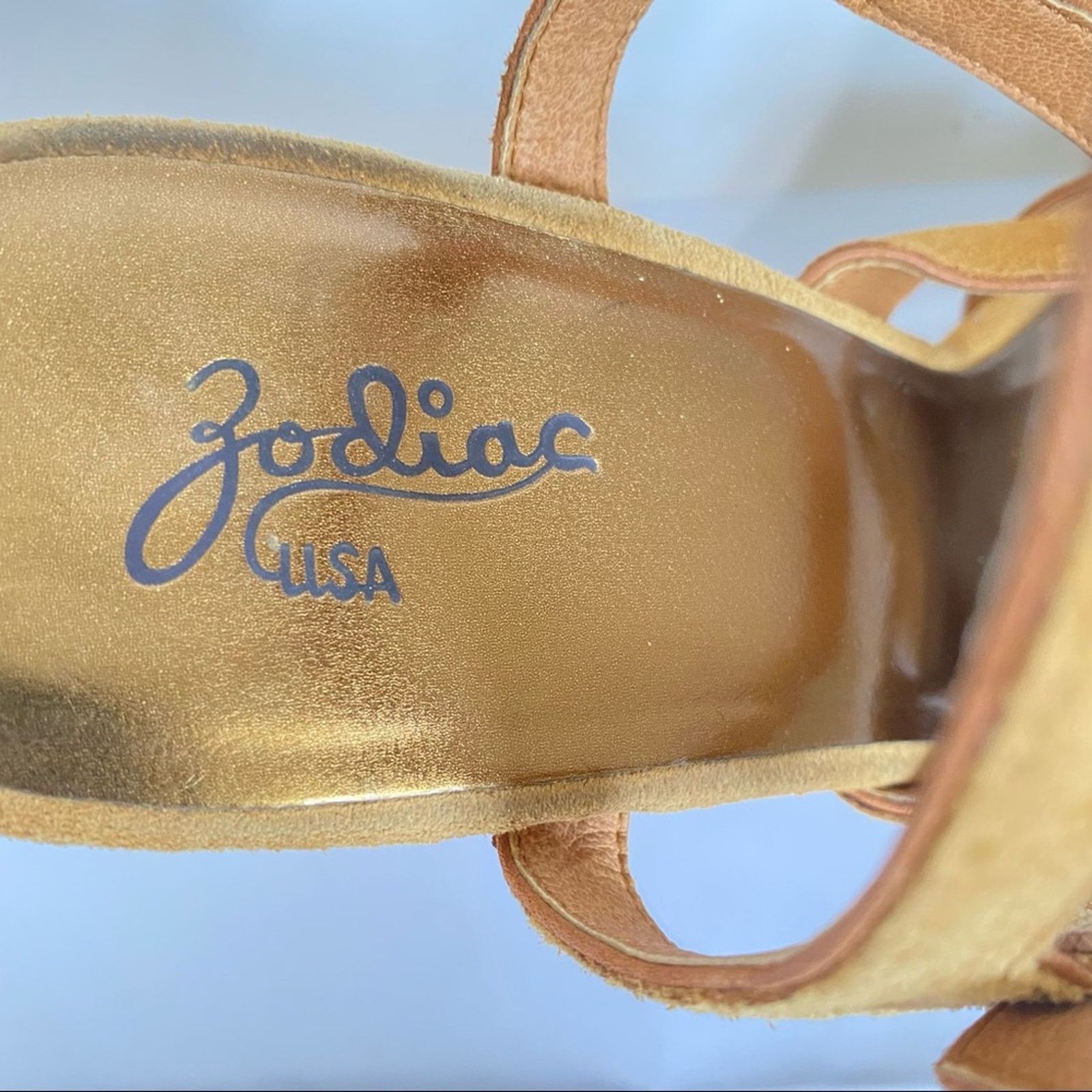 Other Zodiac Suede Buckle Strap Platform Sandal Size US 10 / IT 40 - 4 Thumbnail