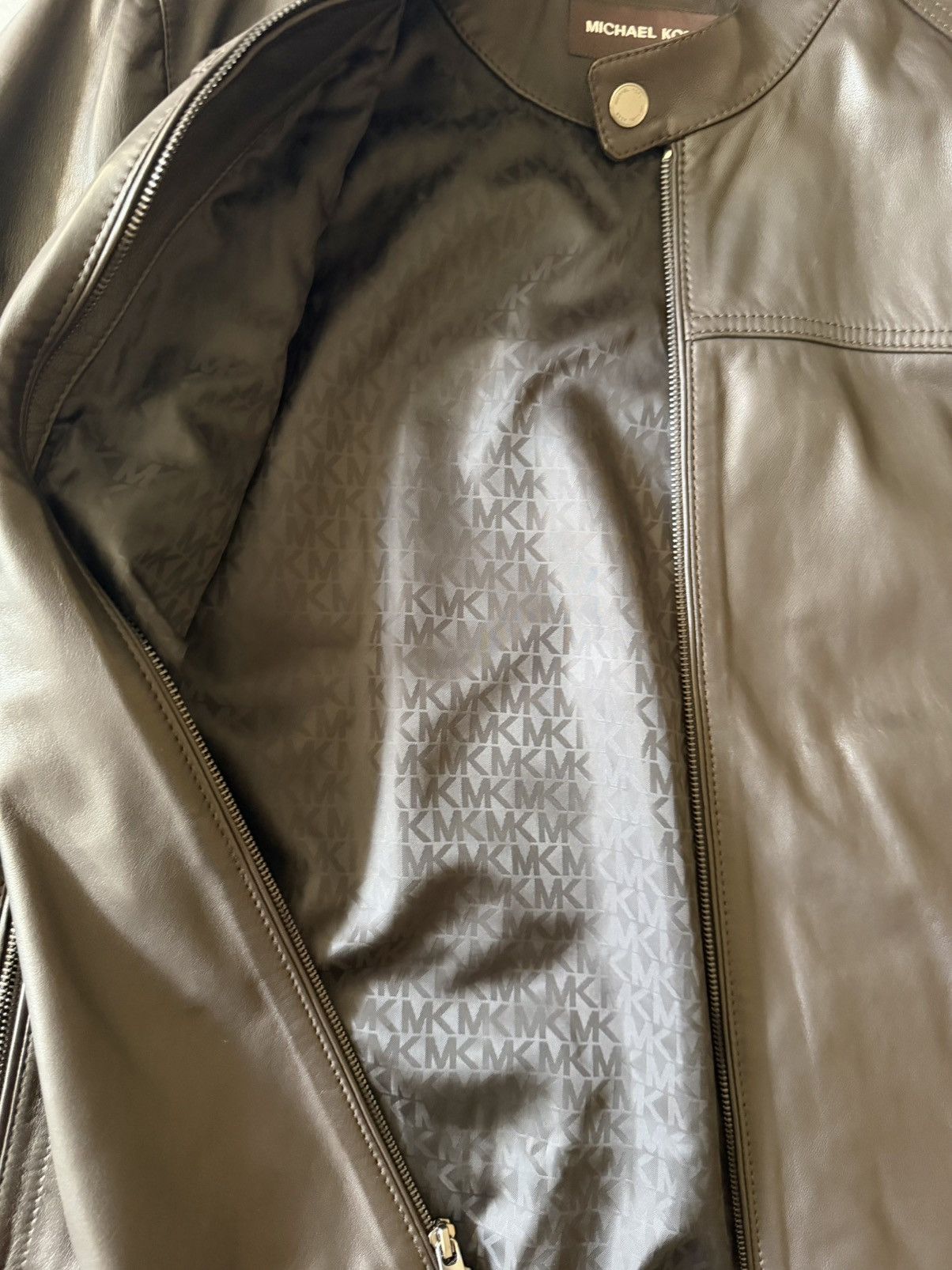Michael Kors Light smooth leather Michael Kors leather jacket Size US L / EU 52-54 / 3 - 3 Thumbnail