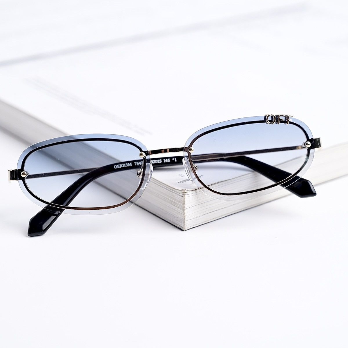 Off-White OFF WHITE MIAMI GOLD GRADIENT BLUE SUNGLASSES Size ONE SIZE - 11 Thumbnail