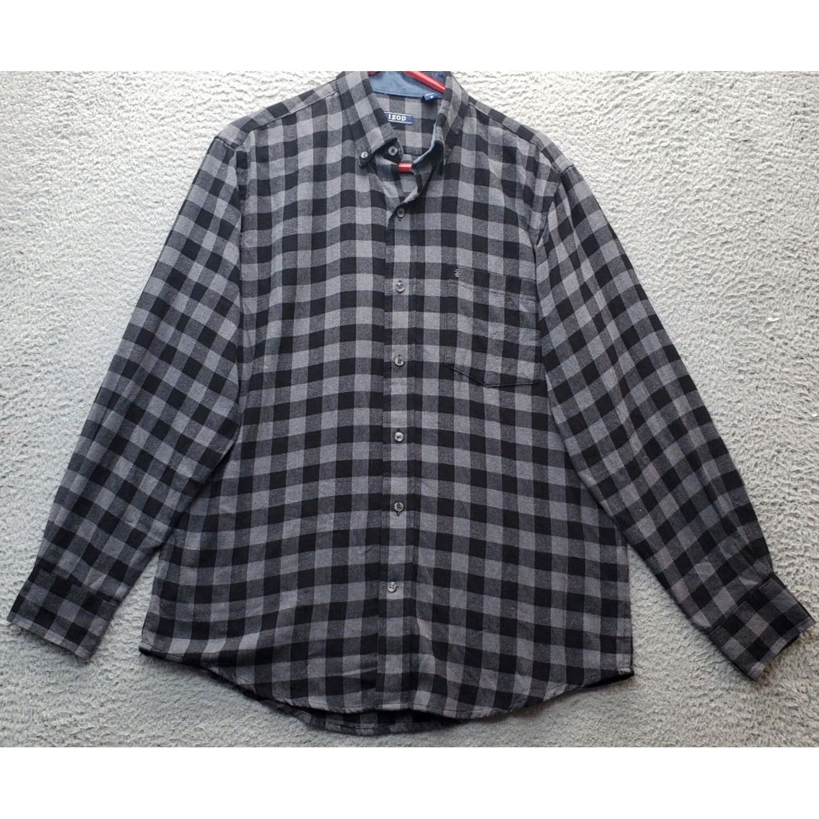 Izod IZOD Shirt Mens M Multi Check Pocket Long Sleeve Collar Button Down Size US M / EU 48-50 / 2 - 2 Thumbnail