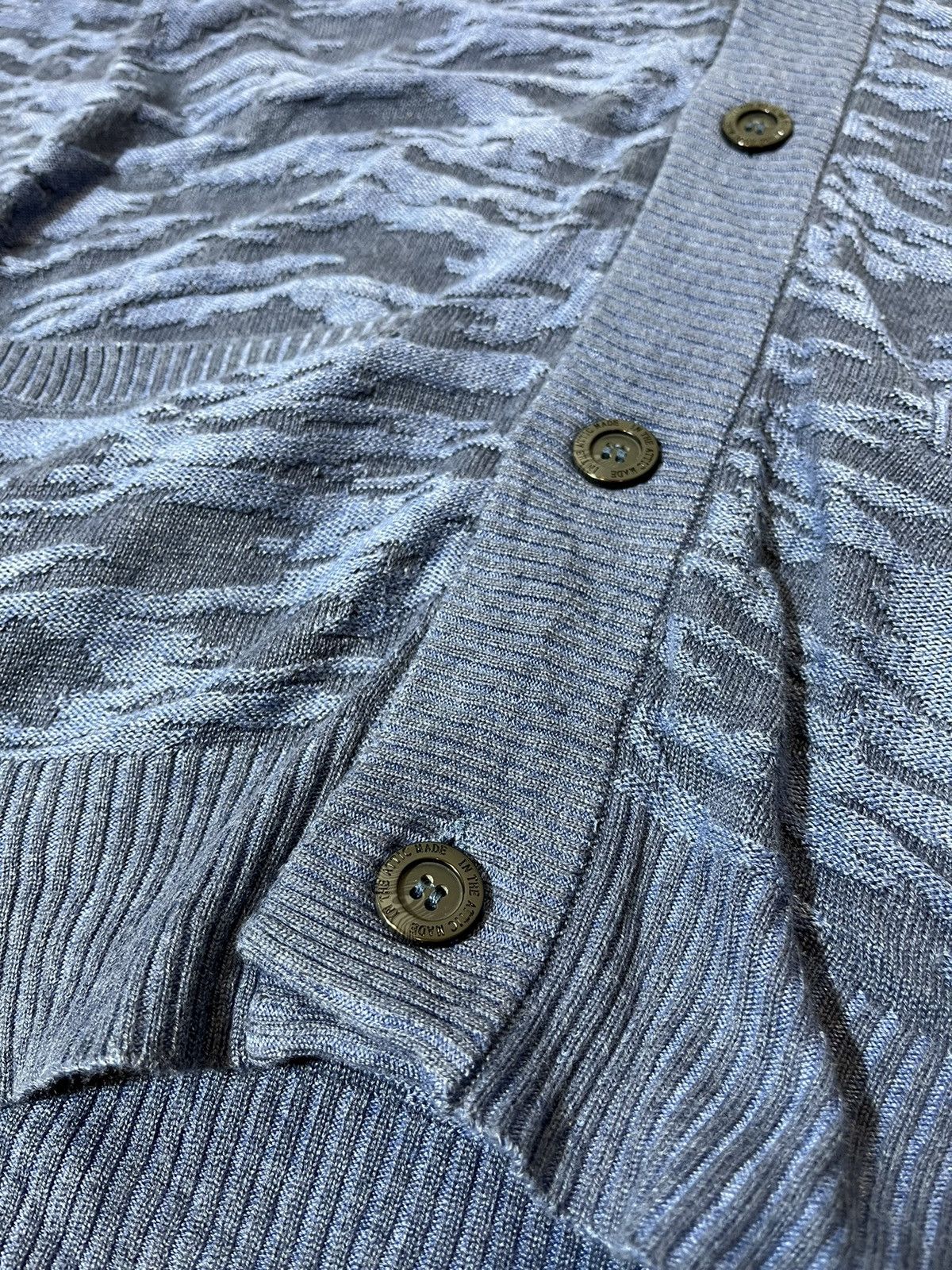In The Attic In The Attic Blue Camouflage Cardigan Size US L / EU 52-54 / 3 - 9 Thumbnail