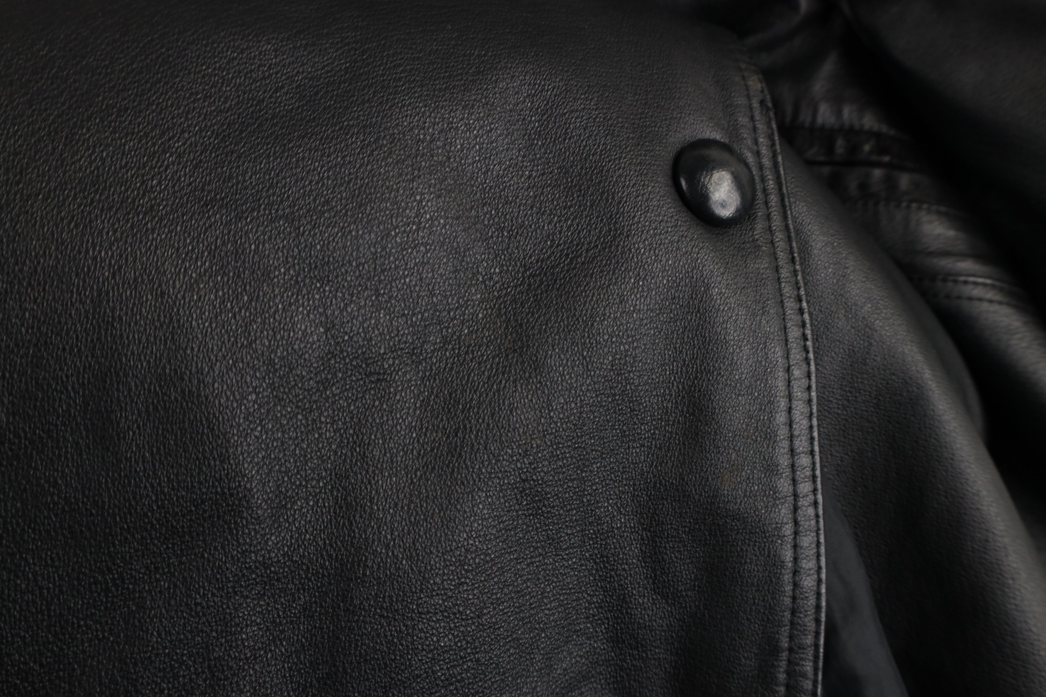 Vintage Vintage 90s Streetwear Goth Leather Full Length Jacket Size L / US 10 / IT 46 - 6 Thumbnail