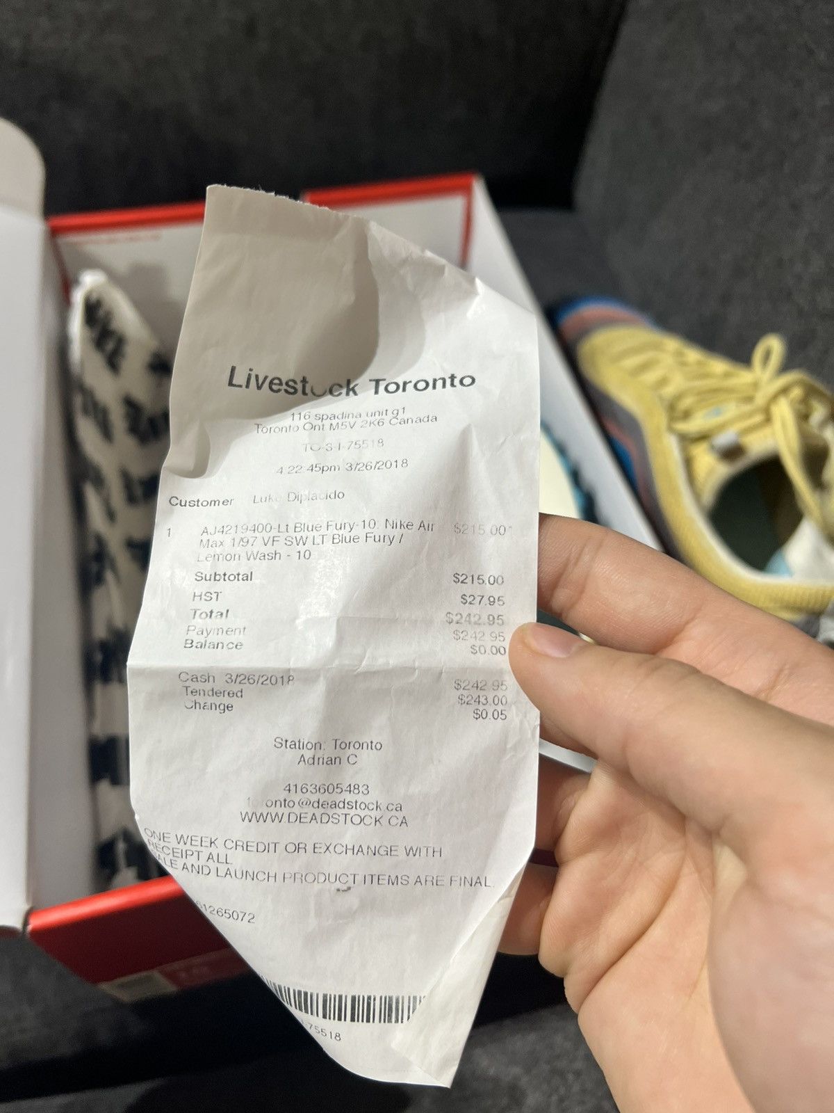 Nike Air Max 1/97 VF Sean Wotherspoon Size US 10 / EU 43 - 6 Thumbnail