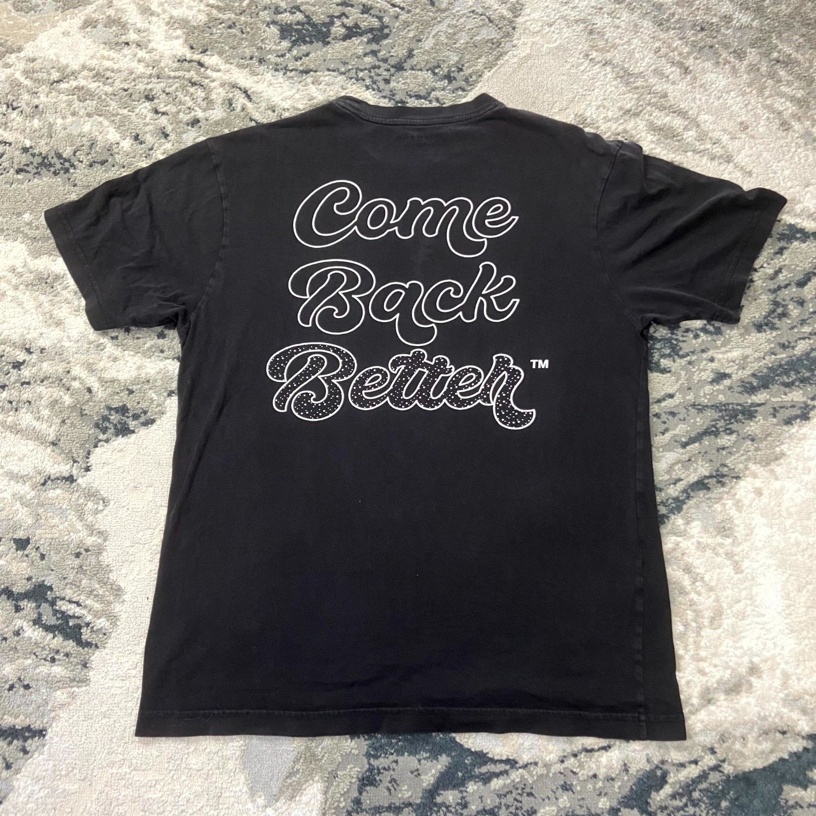 &Daughter Kane Y2K sz L Black Supima Cotton Logo Come Back Better Size US L / EU 52-54 / 3 - 7 Thumbnail
