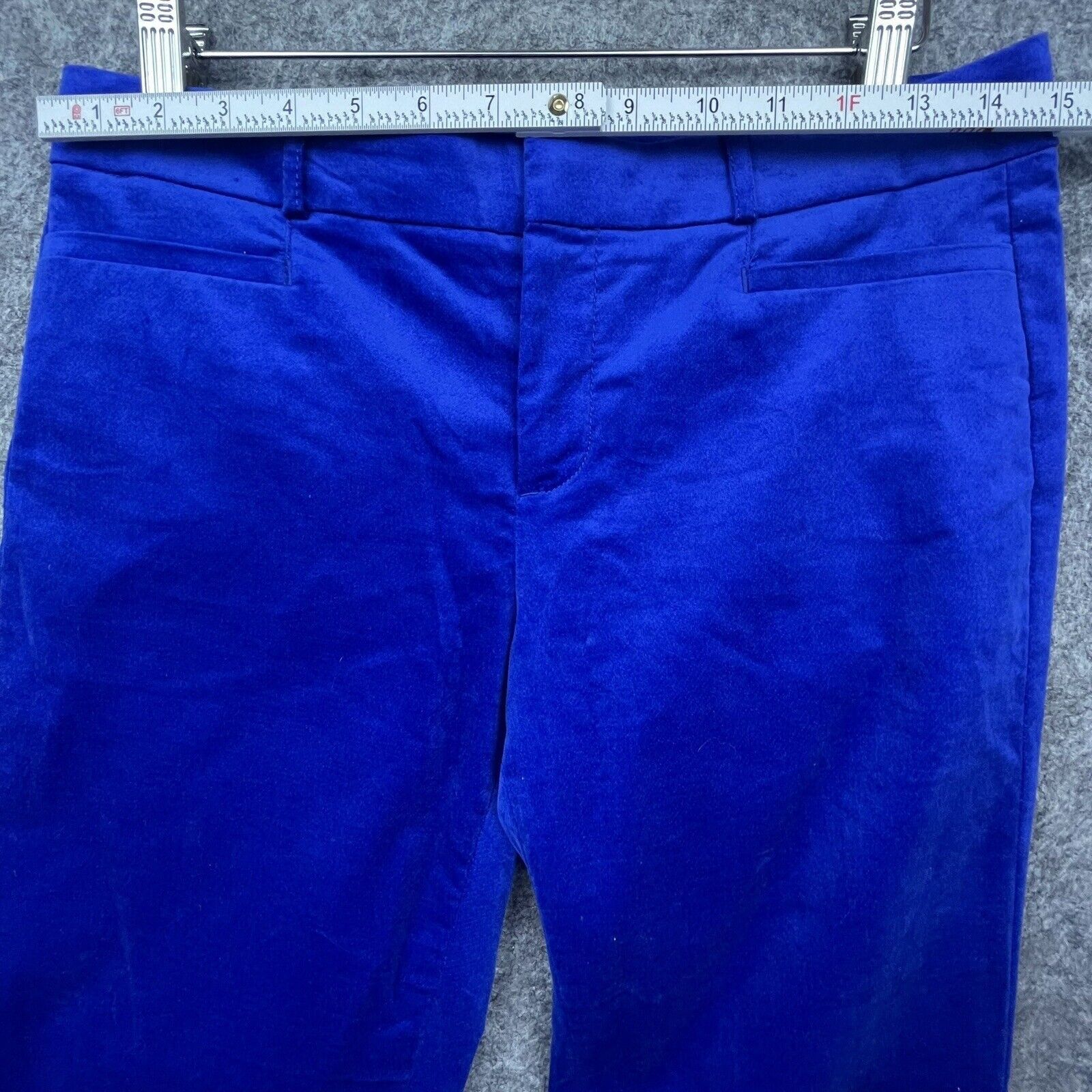 Banana Republic Banana Republic Pants Women 2L Blue Sloan Velvet Skinny Glam Size 26" / US 2 / IT 38 - 8 Thumbnail