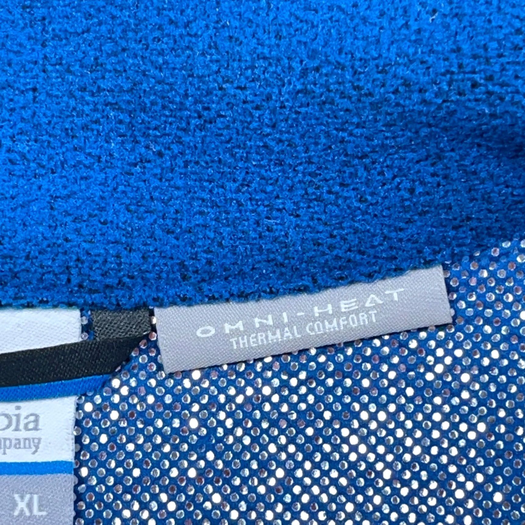 Vintage Columbia Jacket Men XL Royal Blue Fleece Omni Heat Thermal Lined Full Zip Adult Jacket Size US XL / EU 56 / 4 - 7 Thumbnail