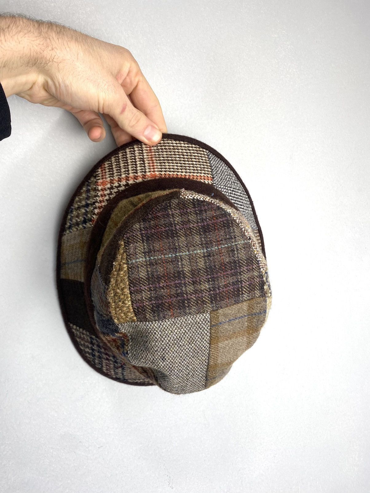 Other Rare! Guerra 1855 Wool Patchwork Cap Hat Made In Italy Size 30 - 5 Thumbnail