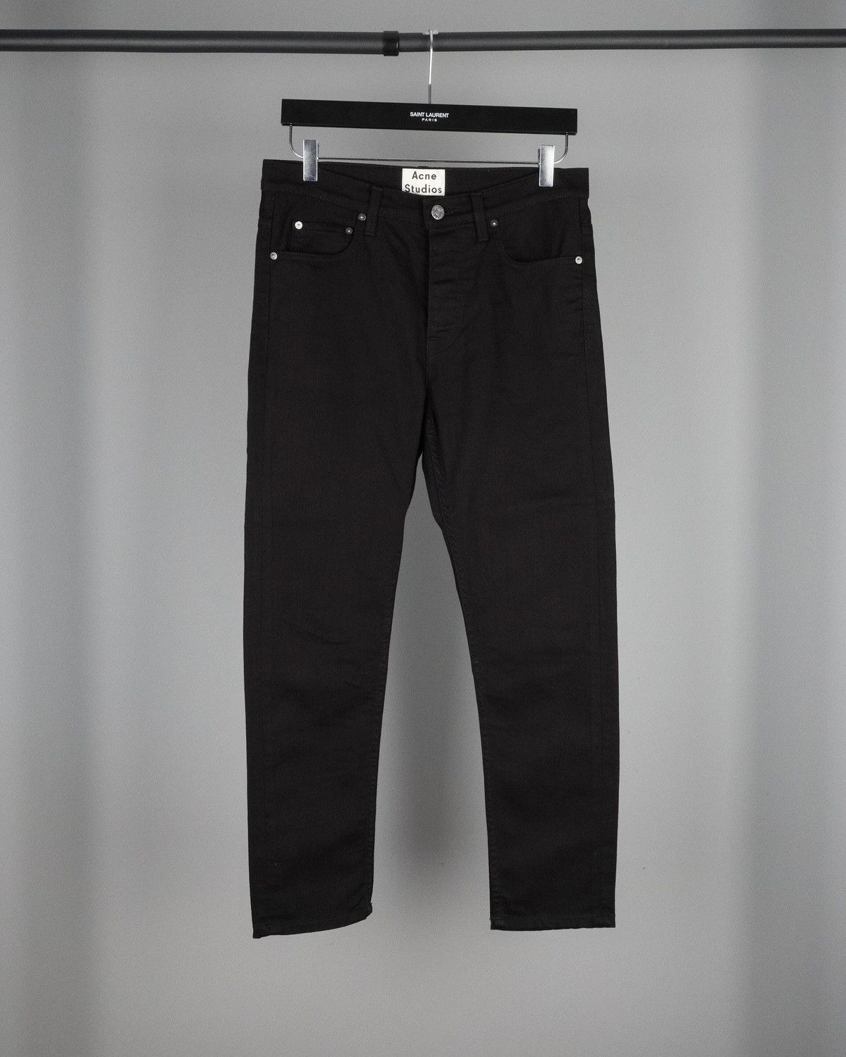 Acne Studios Town Stay top Cash Black Denim Jeans