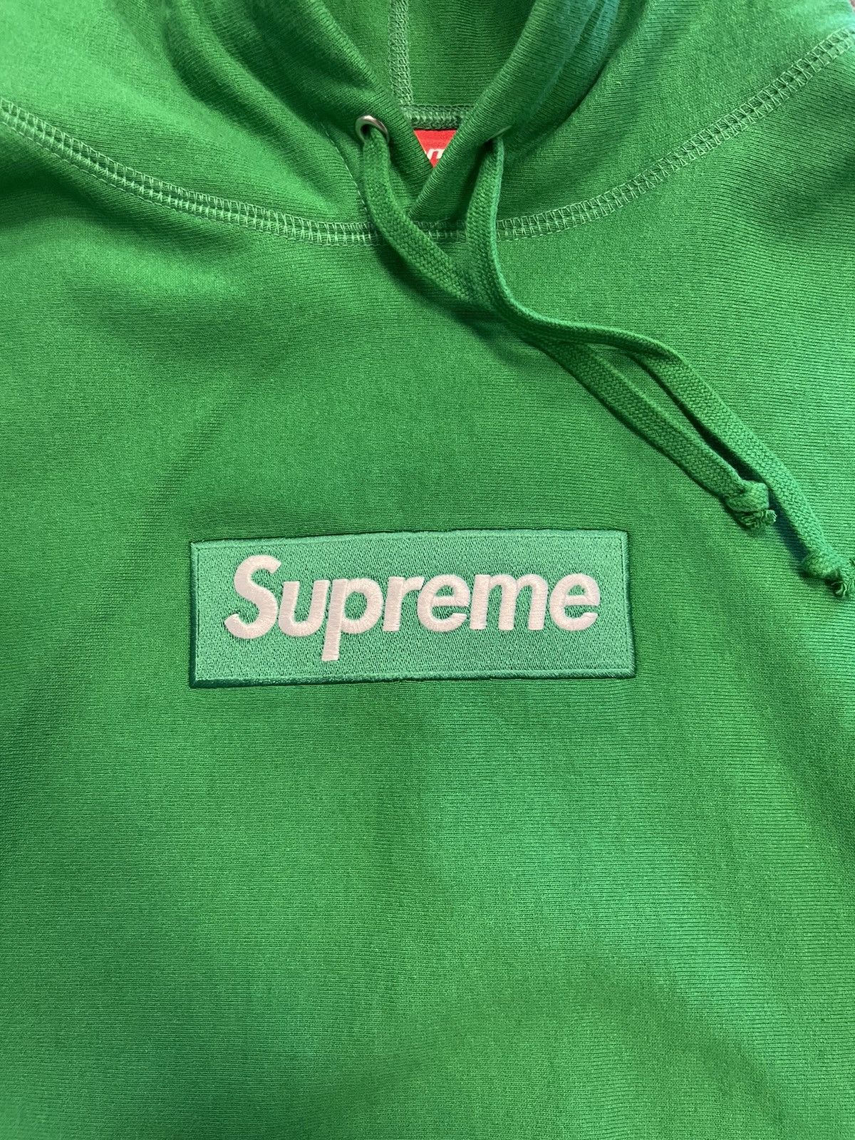 Supreme Supreme Box Logo Green Hoodie Size US S / EU 44-46 / 1 - 2 Thumbnail